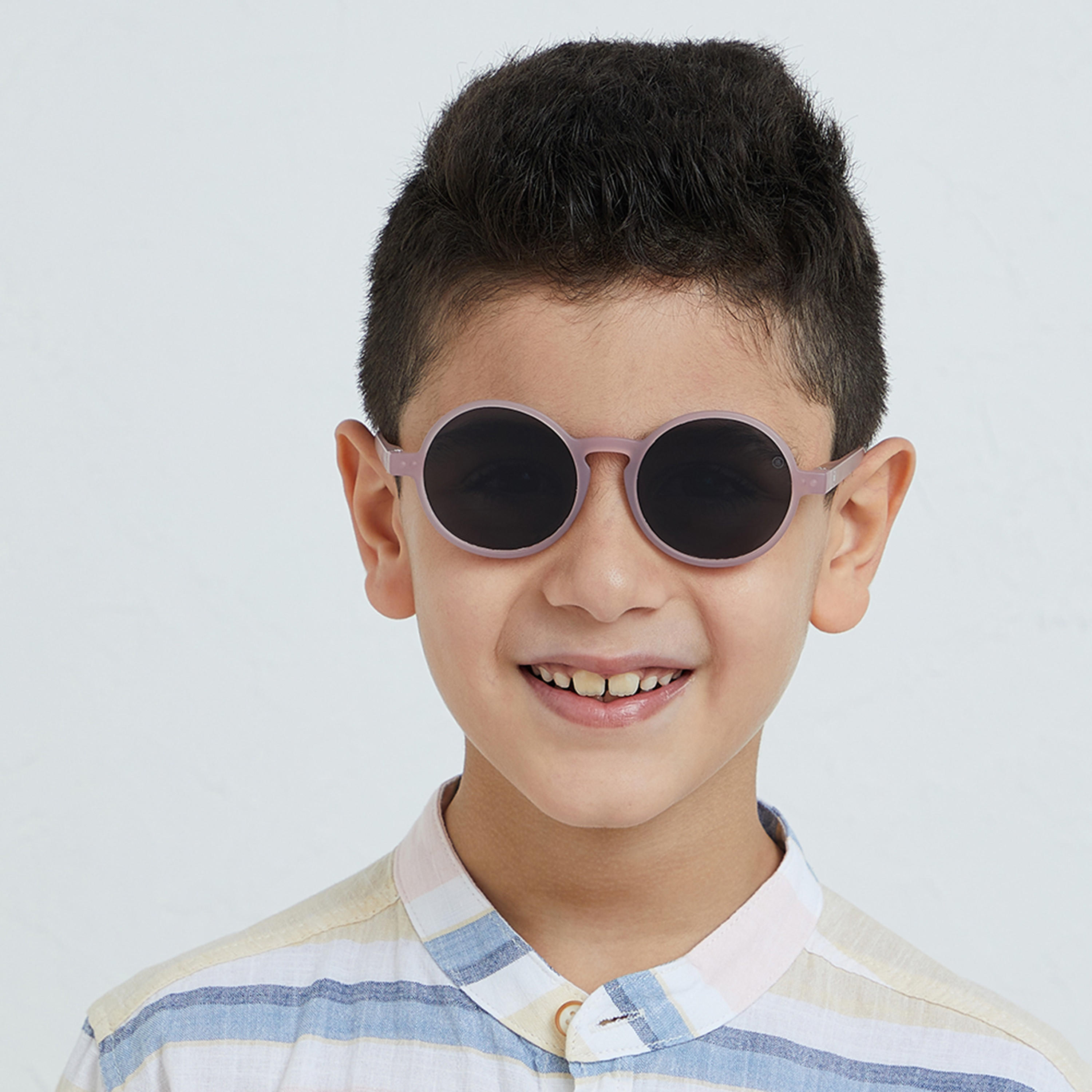 Babamio Kids Grey Lens 46 MM Round Sunglasses | BAB-000501-0907-girls-accessories-sunglasses-image-6