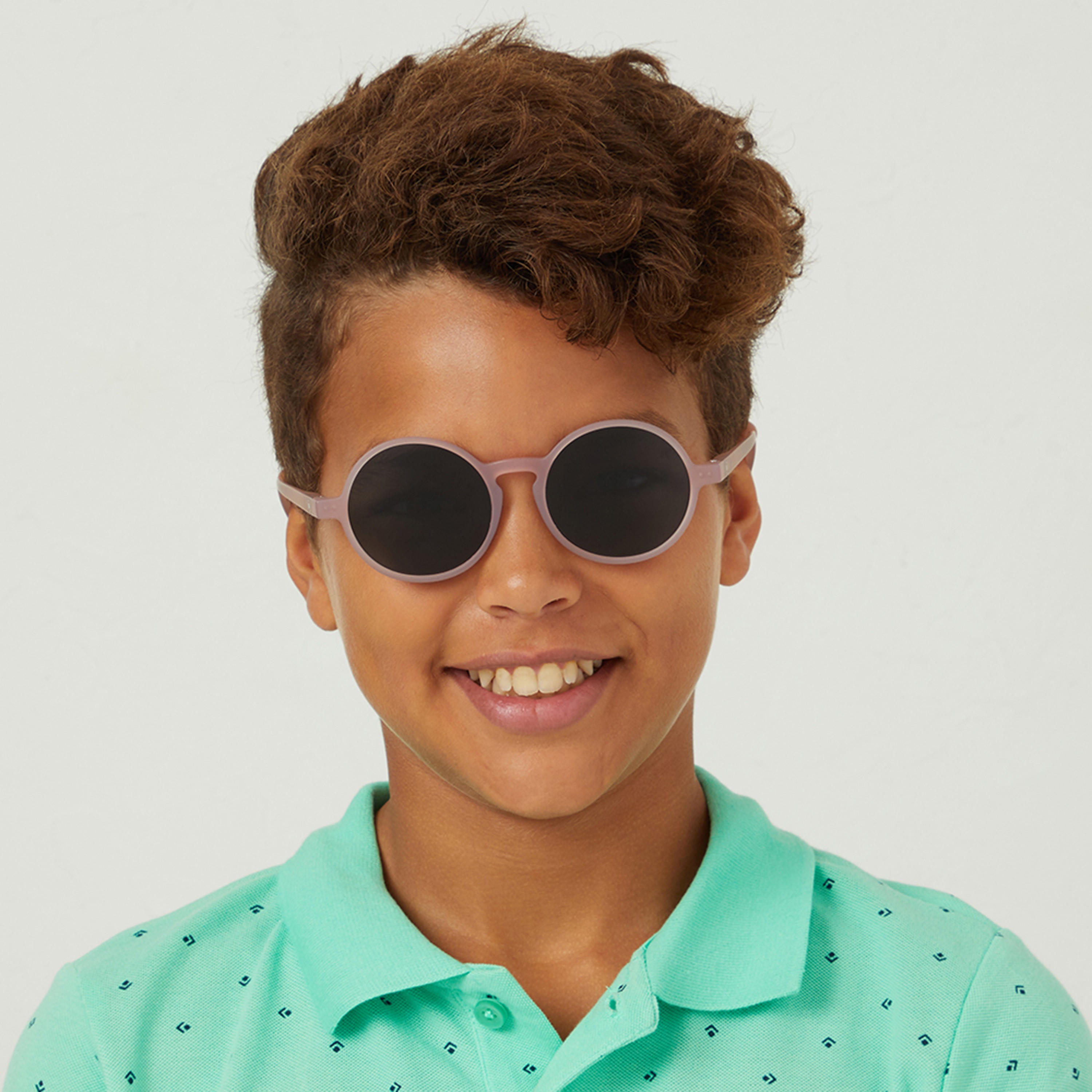 Babamio Kids Grey Lens 50 MM Round Sunglasses | BAB-000502-0907-girls-accessories-sunglasses-image-6