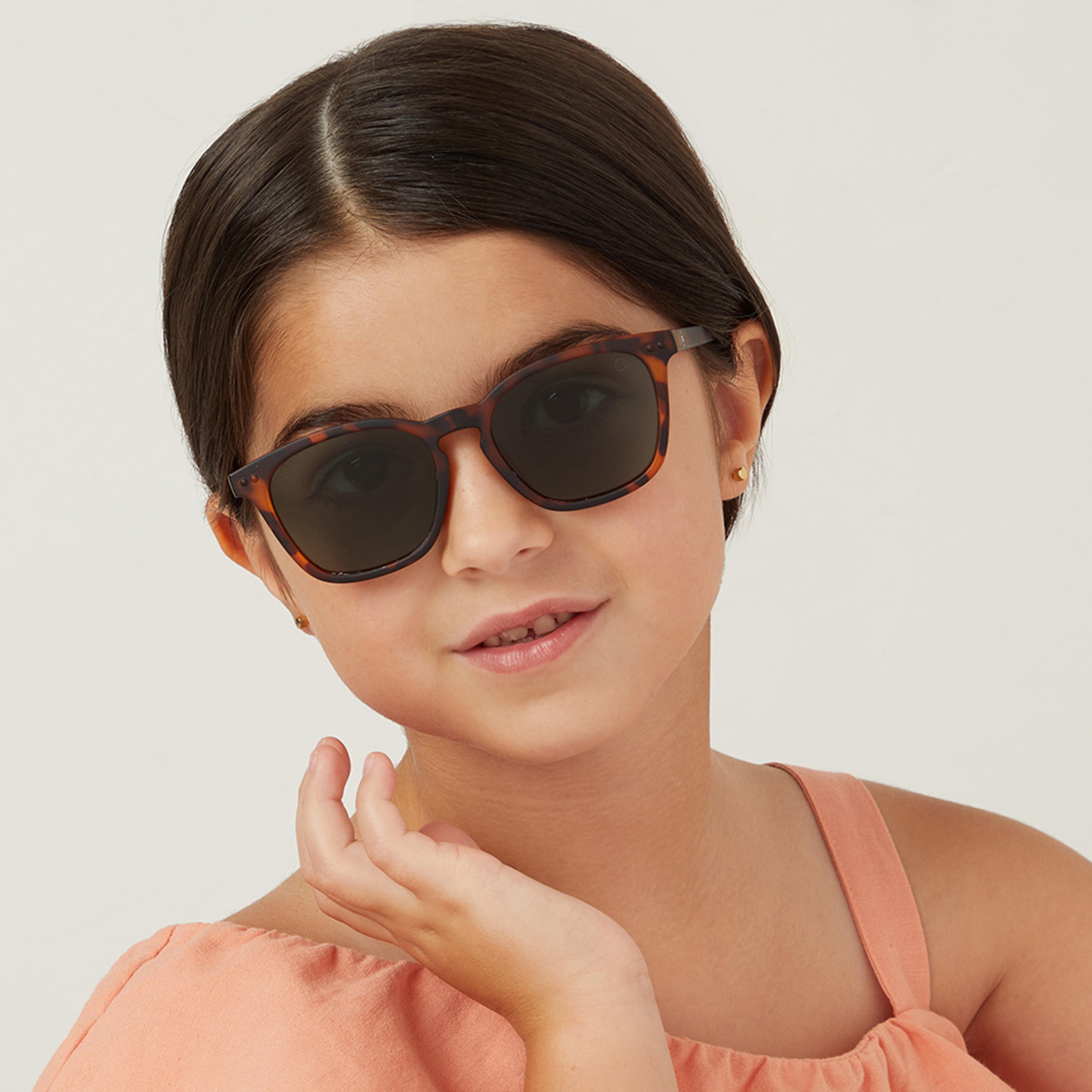 Babamio Kids Green Lens 46 MM Square Sunglasses | BAB-000503-1306-girls-accessories-sunglasses-image-5