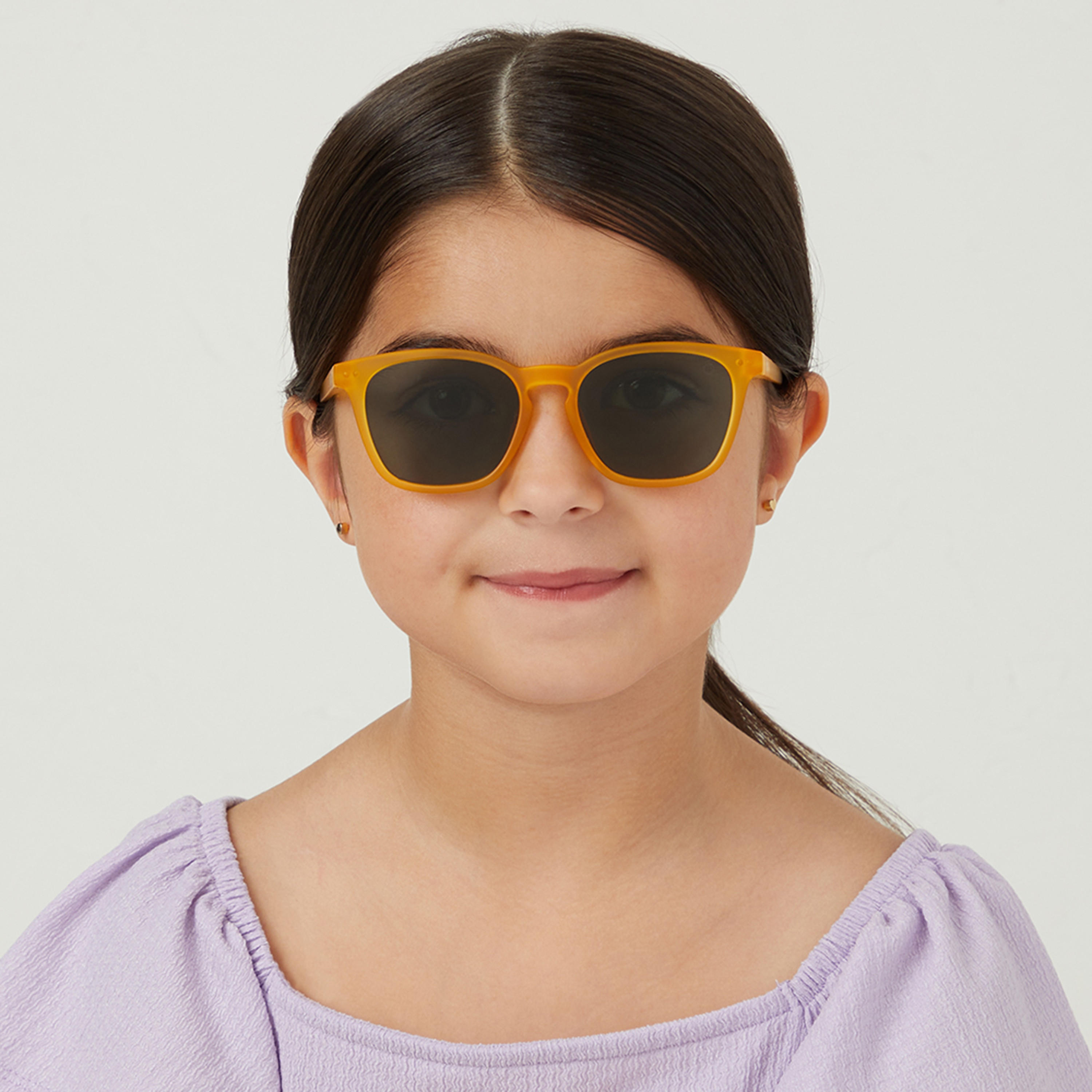 Babamio Kids Green Lens 46 MM Square Sunglasses | BAB-000503-2006-girls-accessories-sunglasses-image-5