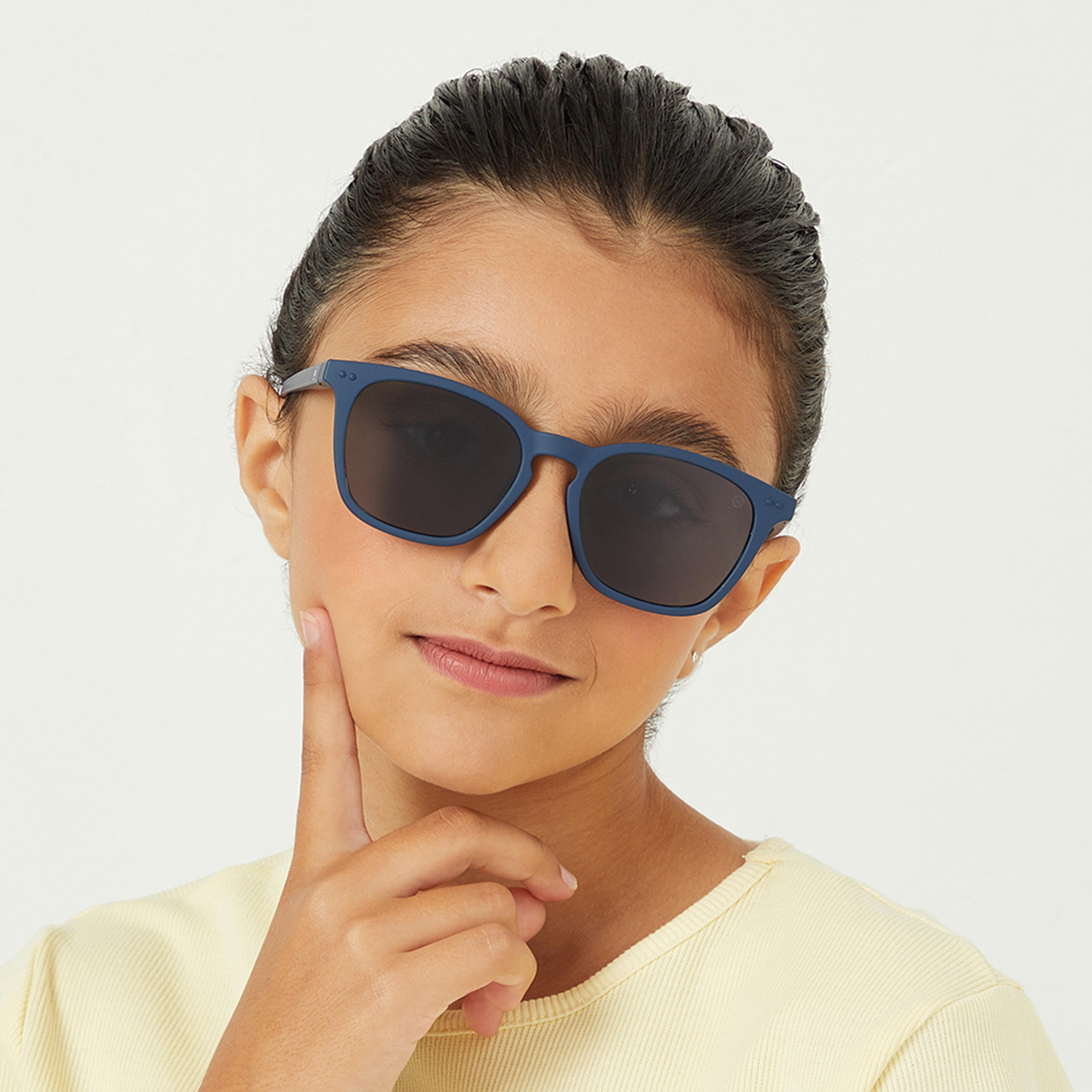 Babamio Kids Grey Lens 51 MM Square Sunglasses | BAB-000504-0207-girls-accessories-sunglasses-image-5