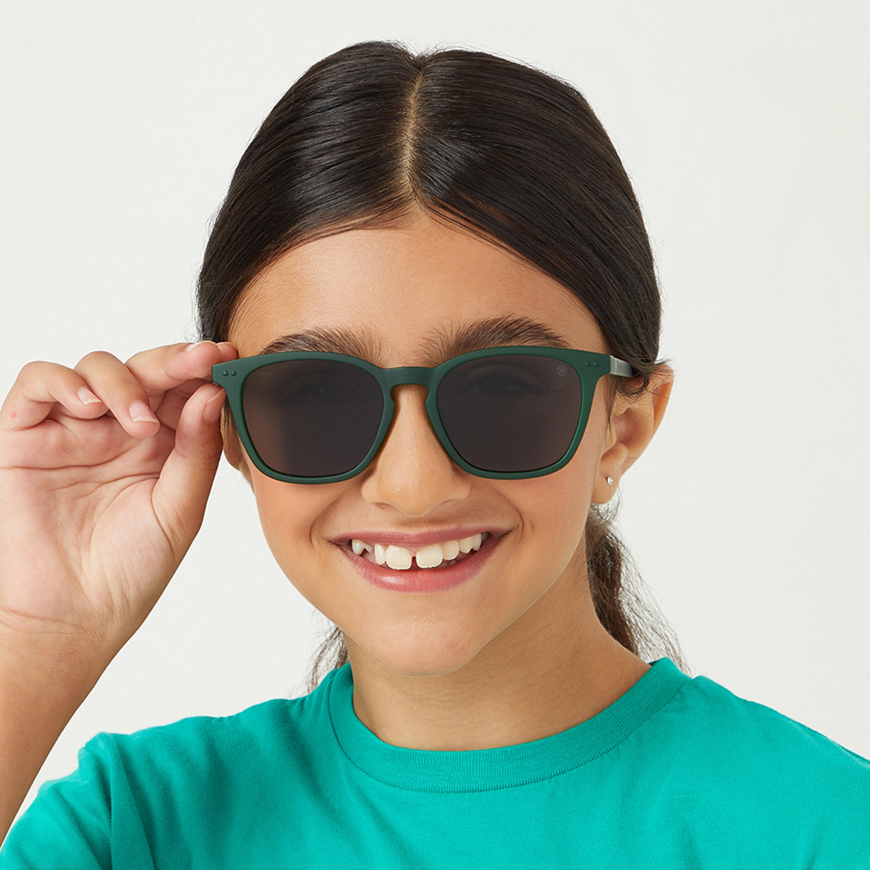 Babamio Kids Grey Lens 51 MM Square Sunglasses | BAB-000504-0607-girls-accessories-sunglasses-image-5