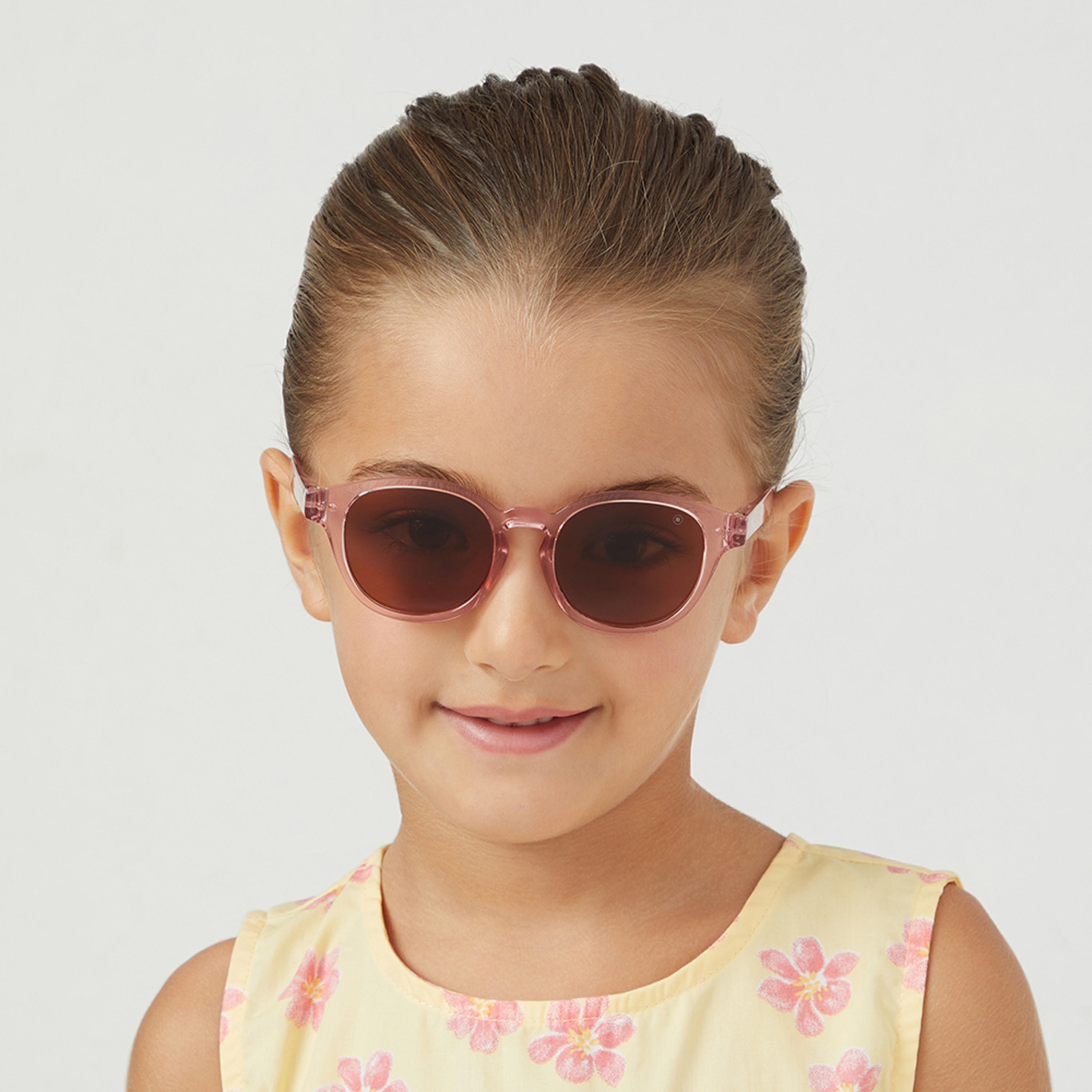 Babamio Kids Brown Lens 43 MM Round Sunglasses | BAB-000505-0904-girls-accessories-sunglasses-image-5