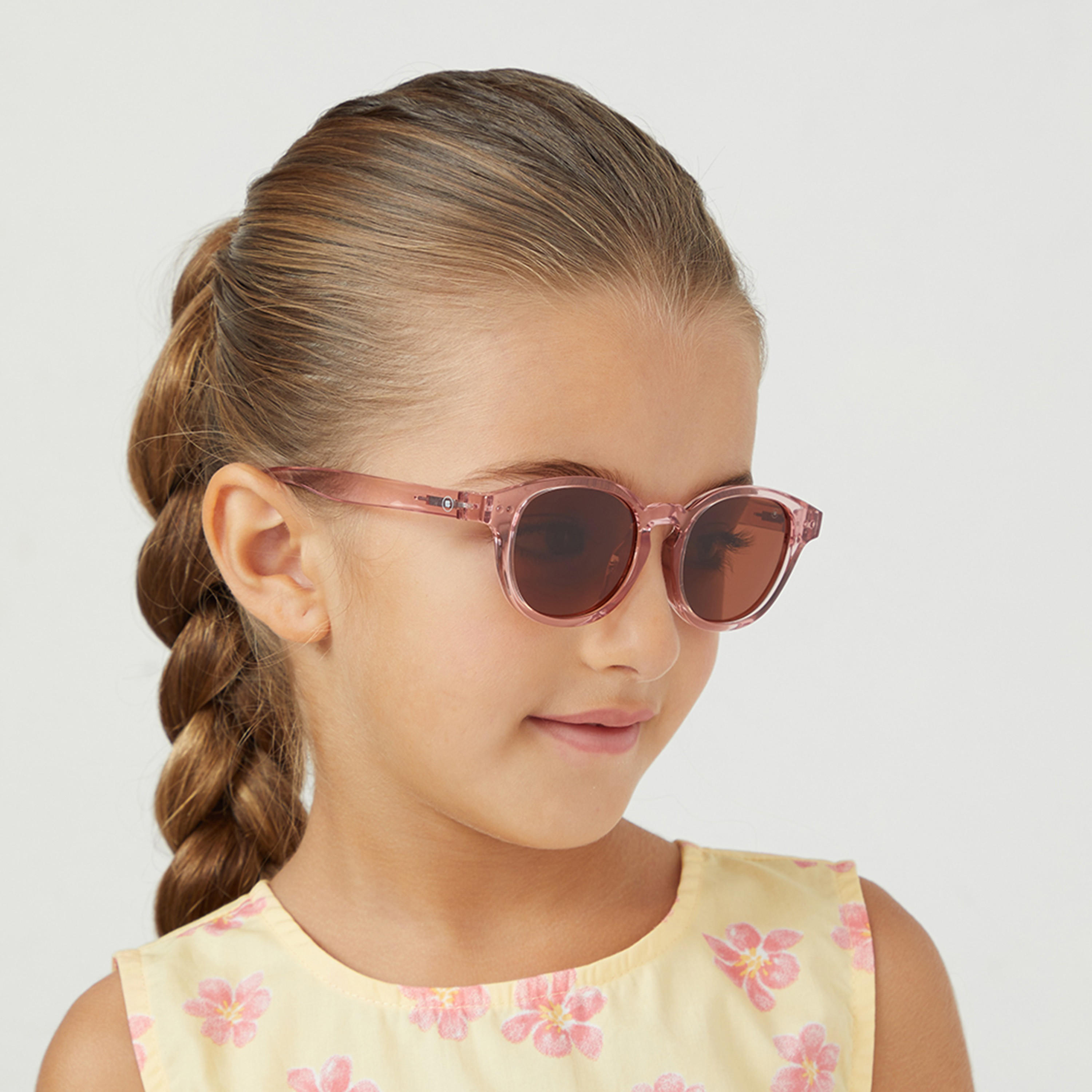 Babamio Kids Brown Lens 43 MM Round Sunglasses | BAB-000505-0904-girls-accessories-sunglasses-image-6