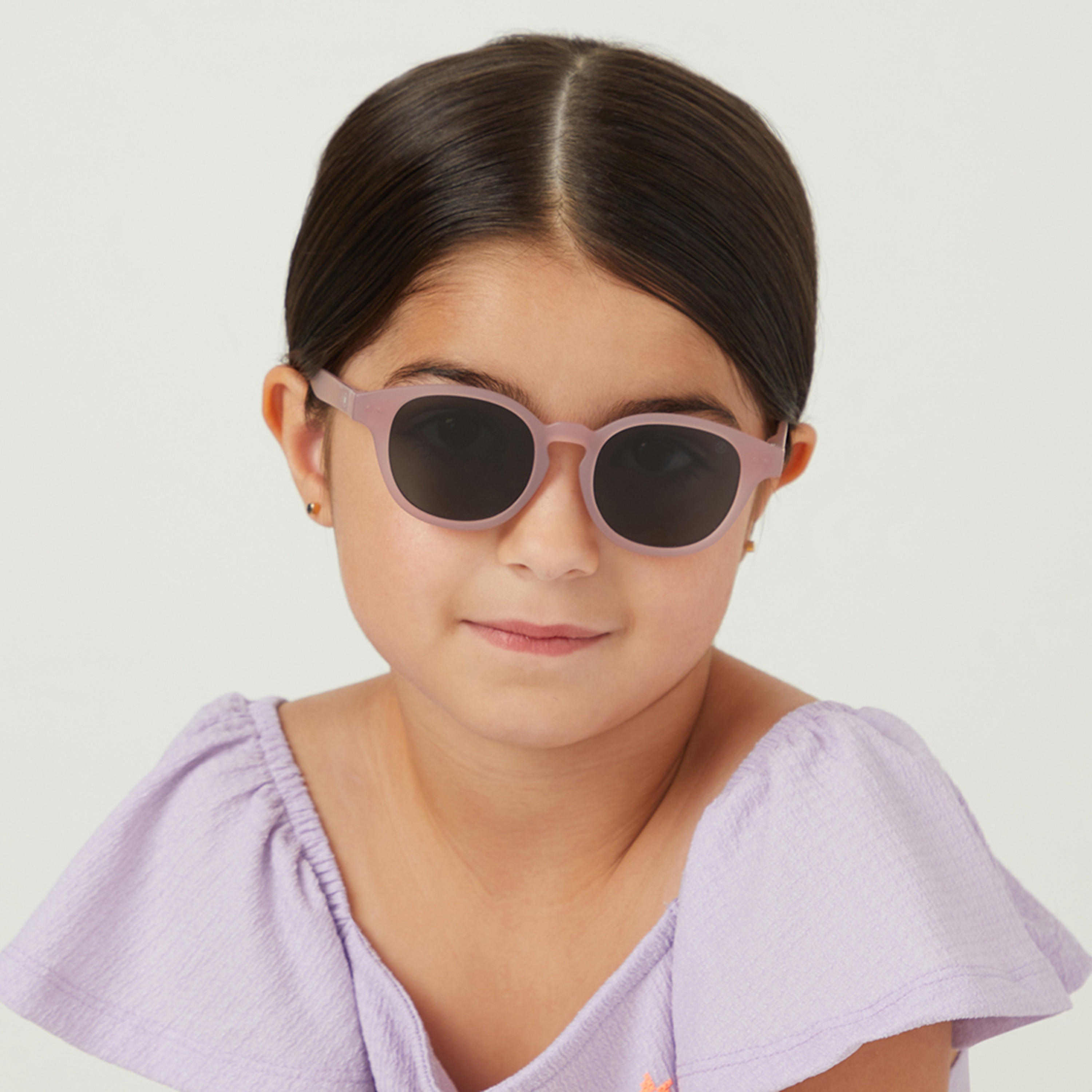Babamio Kids Grey Lens 43 MM Round Sunglasses | BAB-000505-0907-girls-accessories-sunglasses-image-5