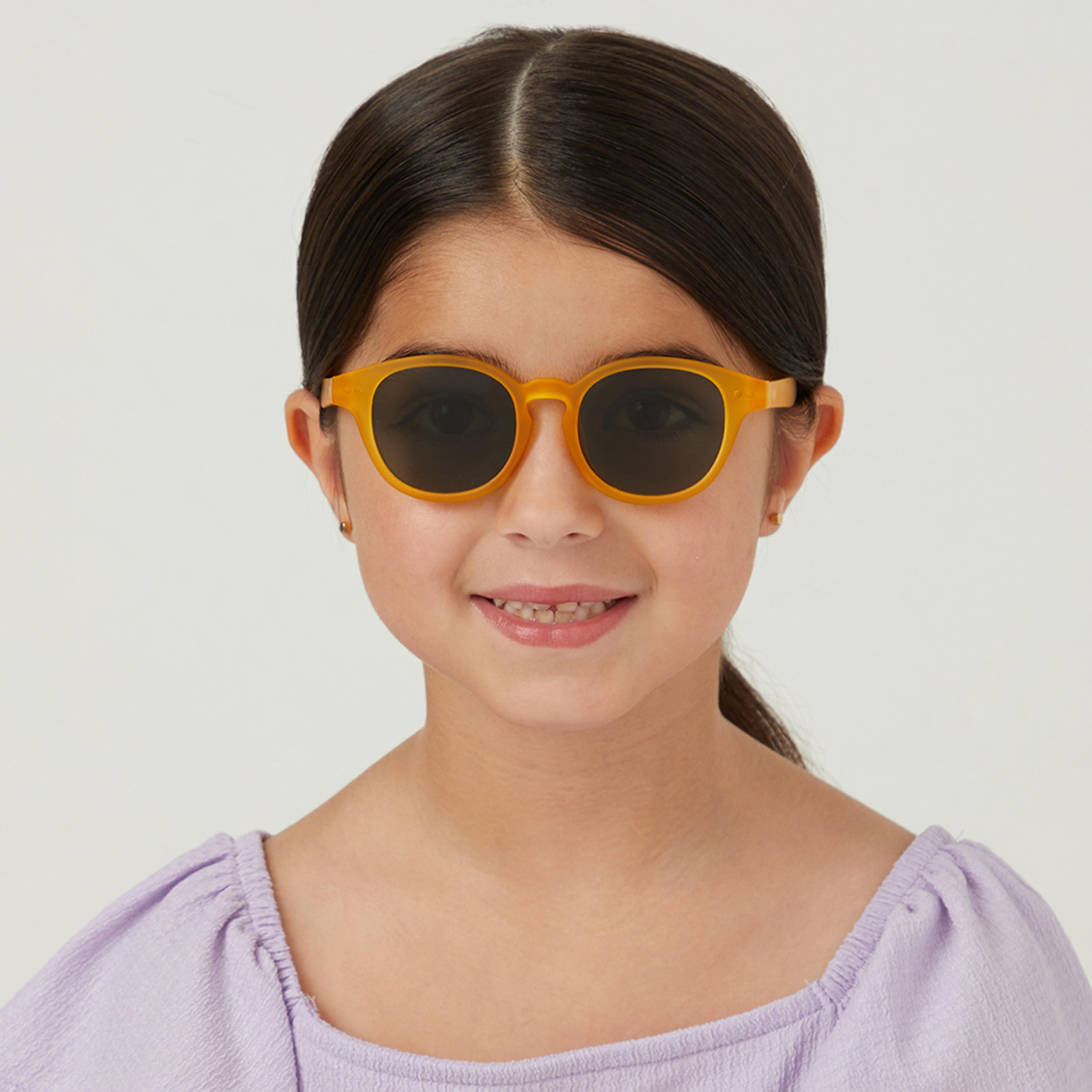 Babamio Kids Green Lens 43 MM Round Sunglasses | BAB-000505-2006-girls-accessories-sunglasses-image-5
