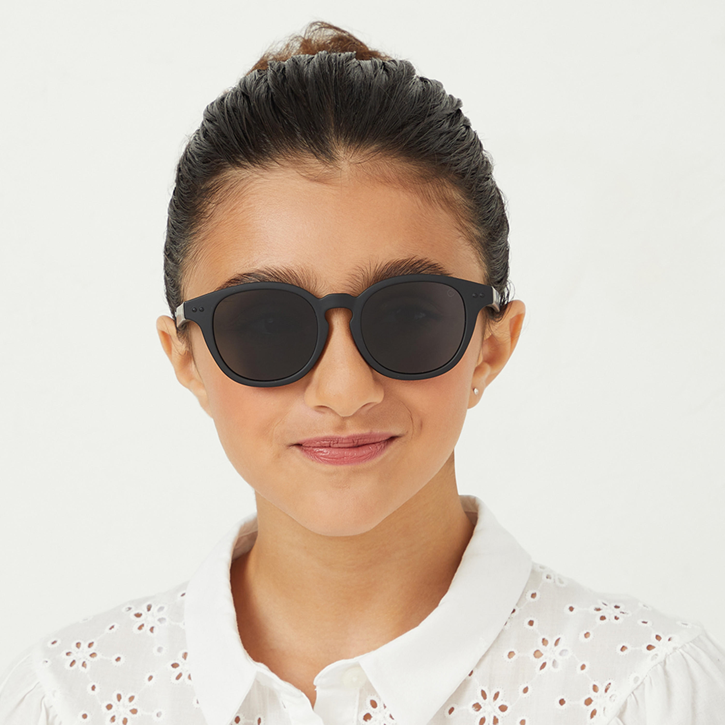 Babamio Kids Grey Lens 48 MM Round Sunglasses | BAB-000506-0107-girls-accessories-sunglasses-image-5