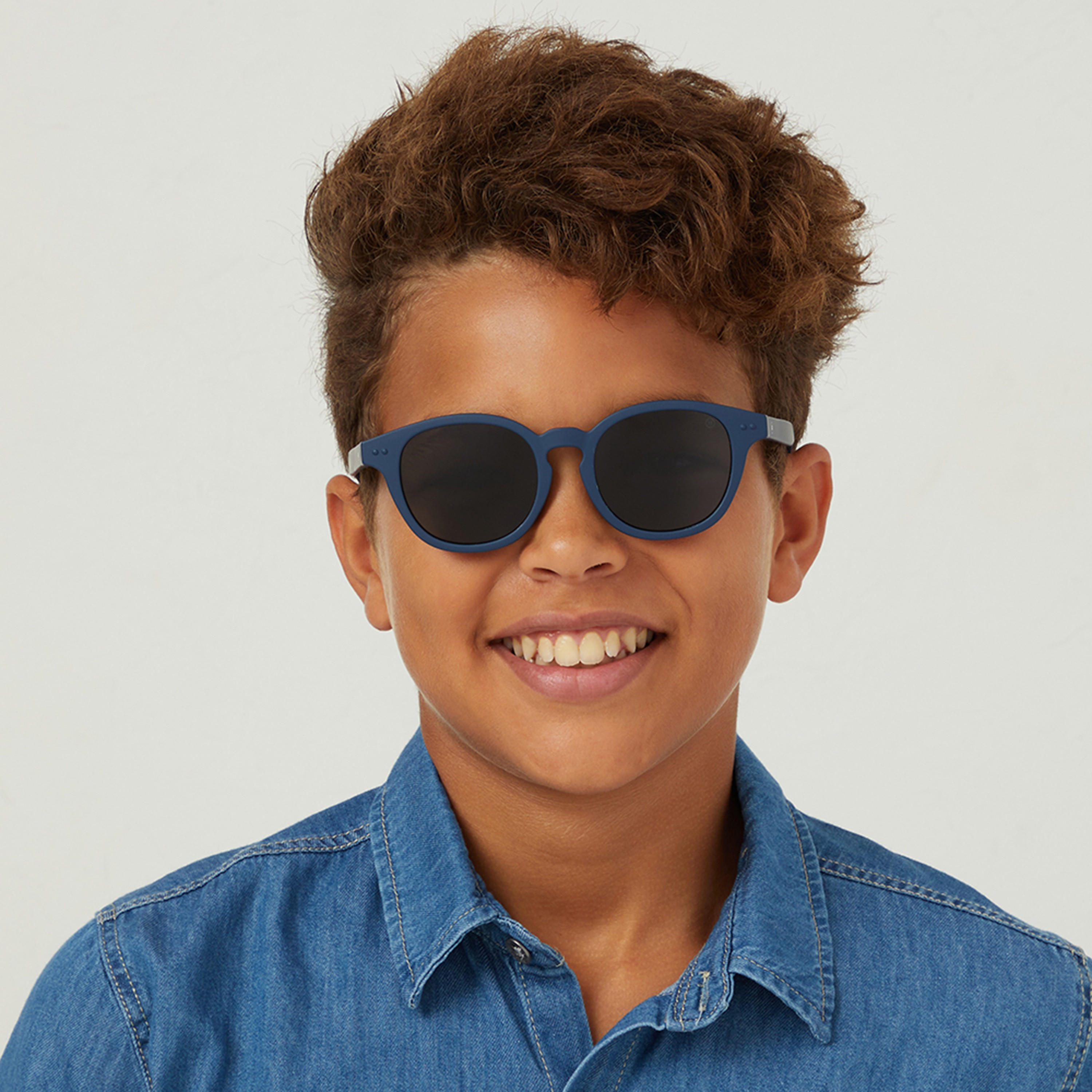 Babamio Kids Grey Lens 48 MM Round Sunglasses | BAB-000506-0207-girls-accessories-sunglasses-image-6