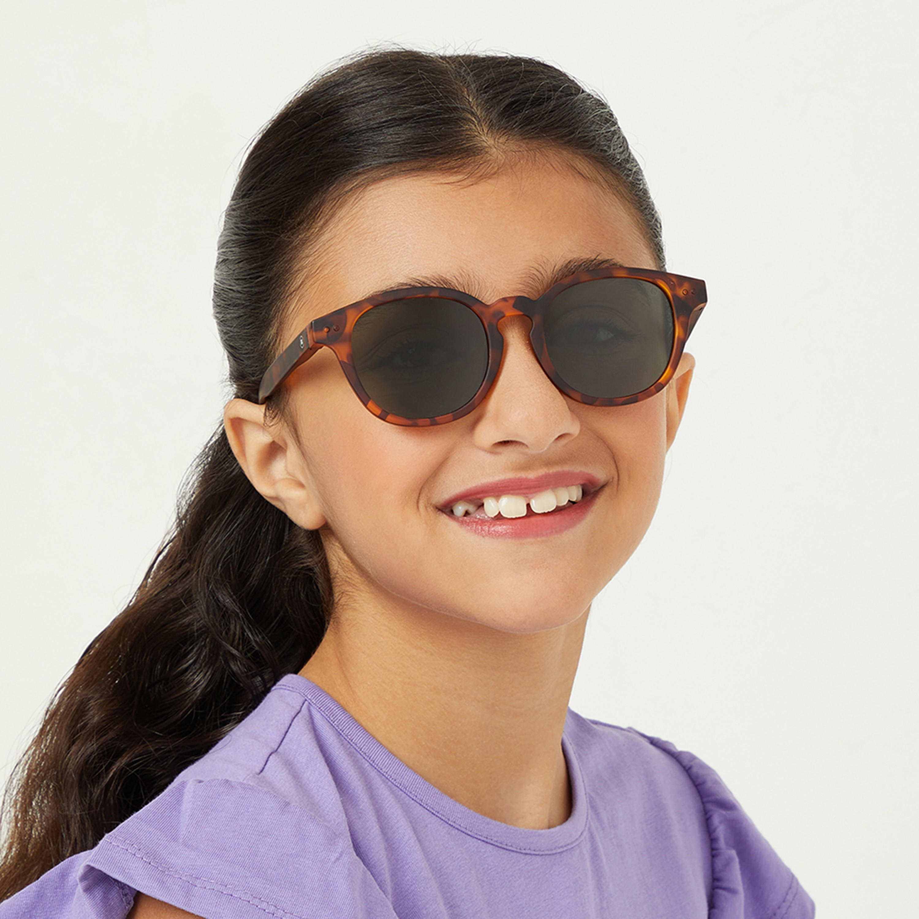 Babamio Kids Green Lens 48 MM Round Sunglasses | BAB-000506-1306-girls-accessories-sunglasses-image-5