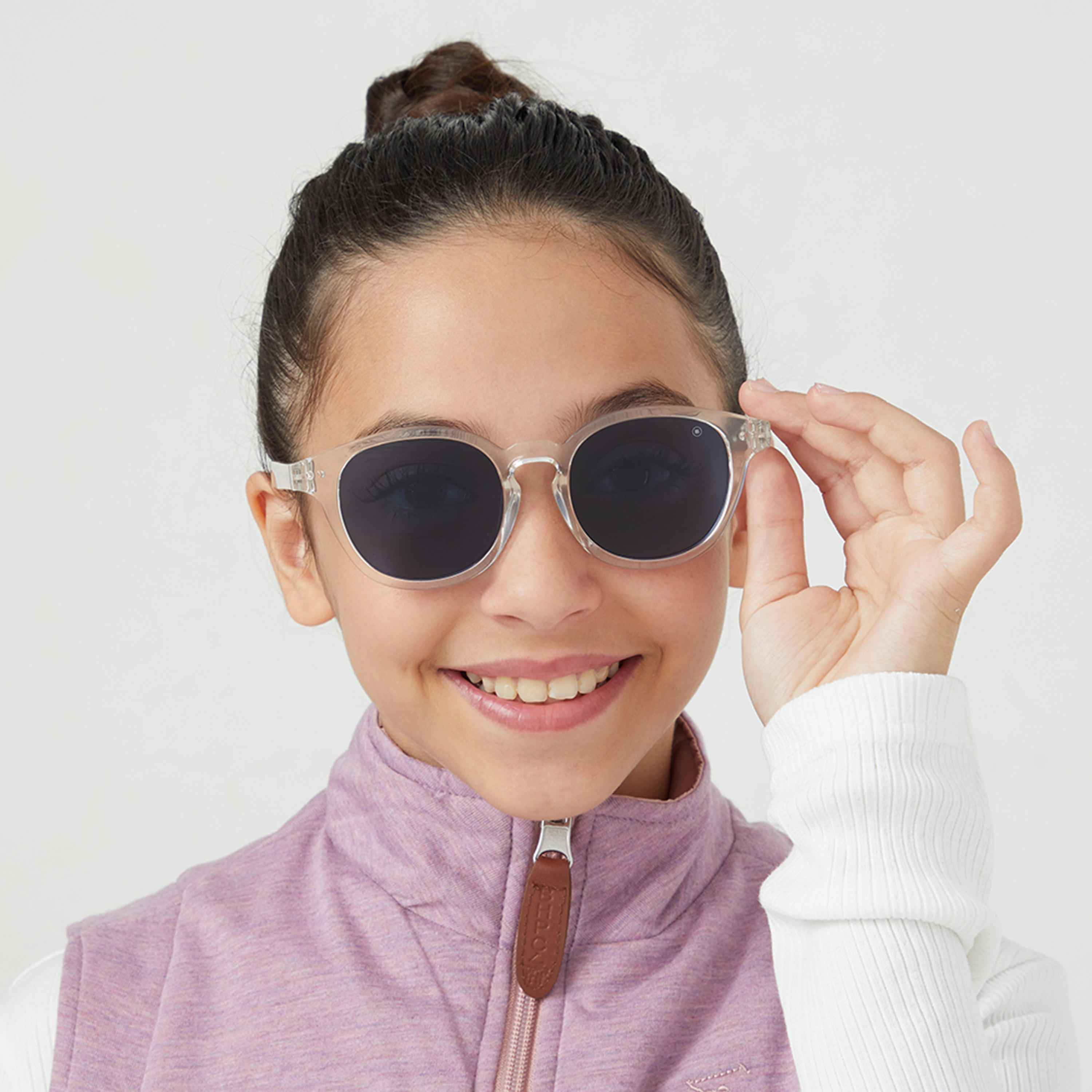 Babamio Kids Blue Lens 48 MM Round Sunglasses | BAB-000506-1402-girls-accessories-sunglasses-image-5