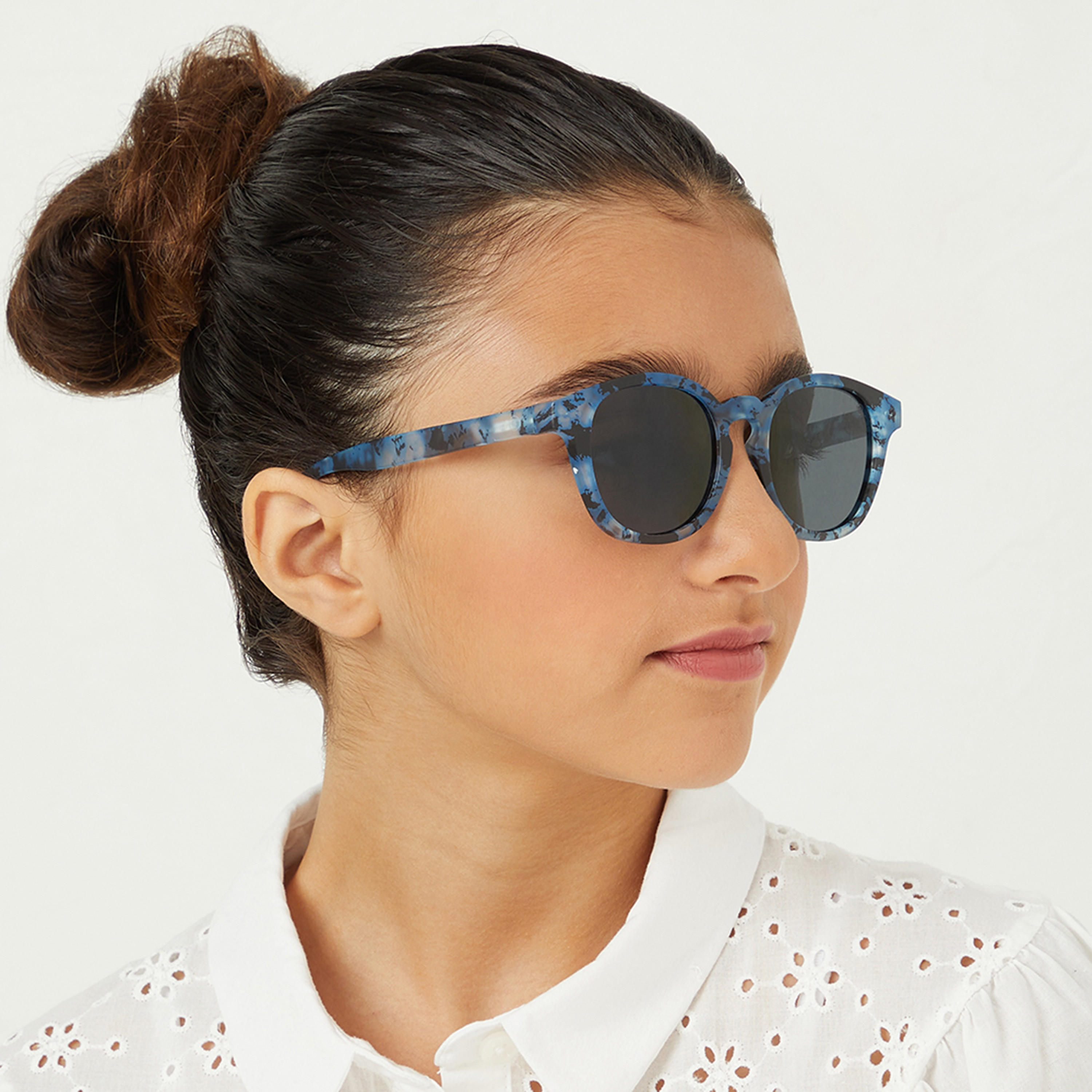Babamio Kids Grey Lens 48 MM Round Sunglasses | BAB-000506-2807-girls-accessories-sunglasses-image-6