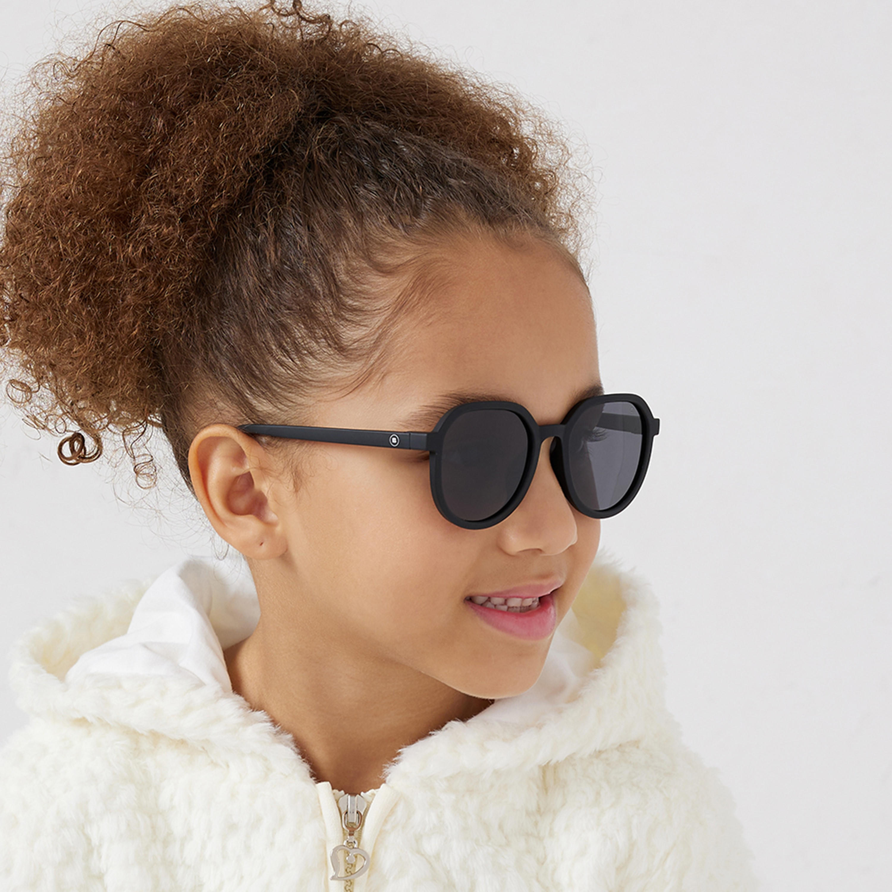 Babamio Kids Grey Lens 46 MM Hexagonal Sunglasses | BAB-000513-0107-girls-accessories-sunglasses-image-6