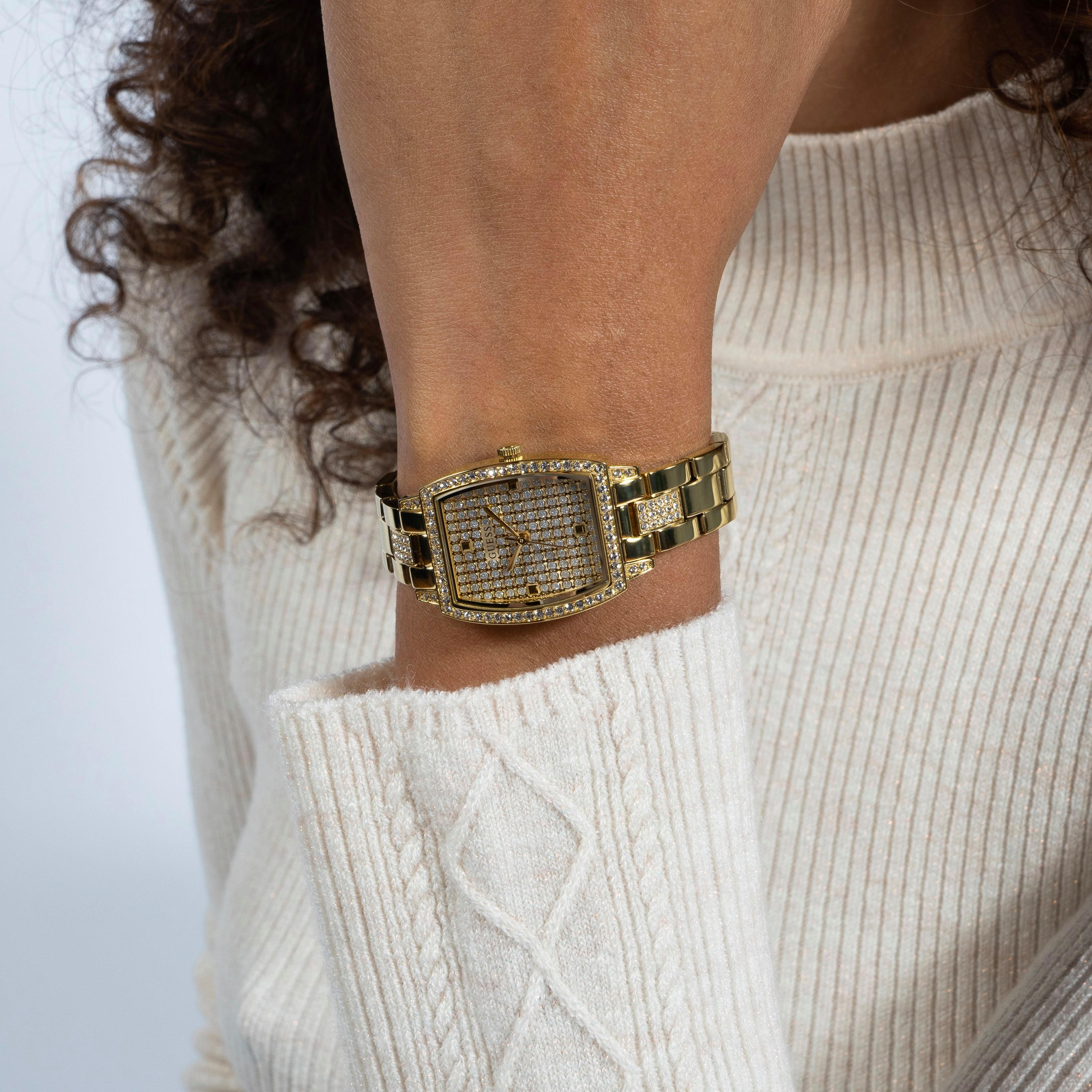 Guess Gold Analog Stainless Steel Strap Watch | GW0611L2-women-watchesandjewellery-watches-image-5