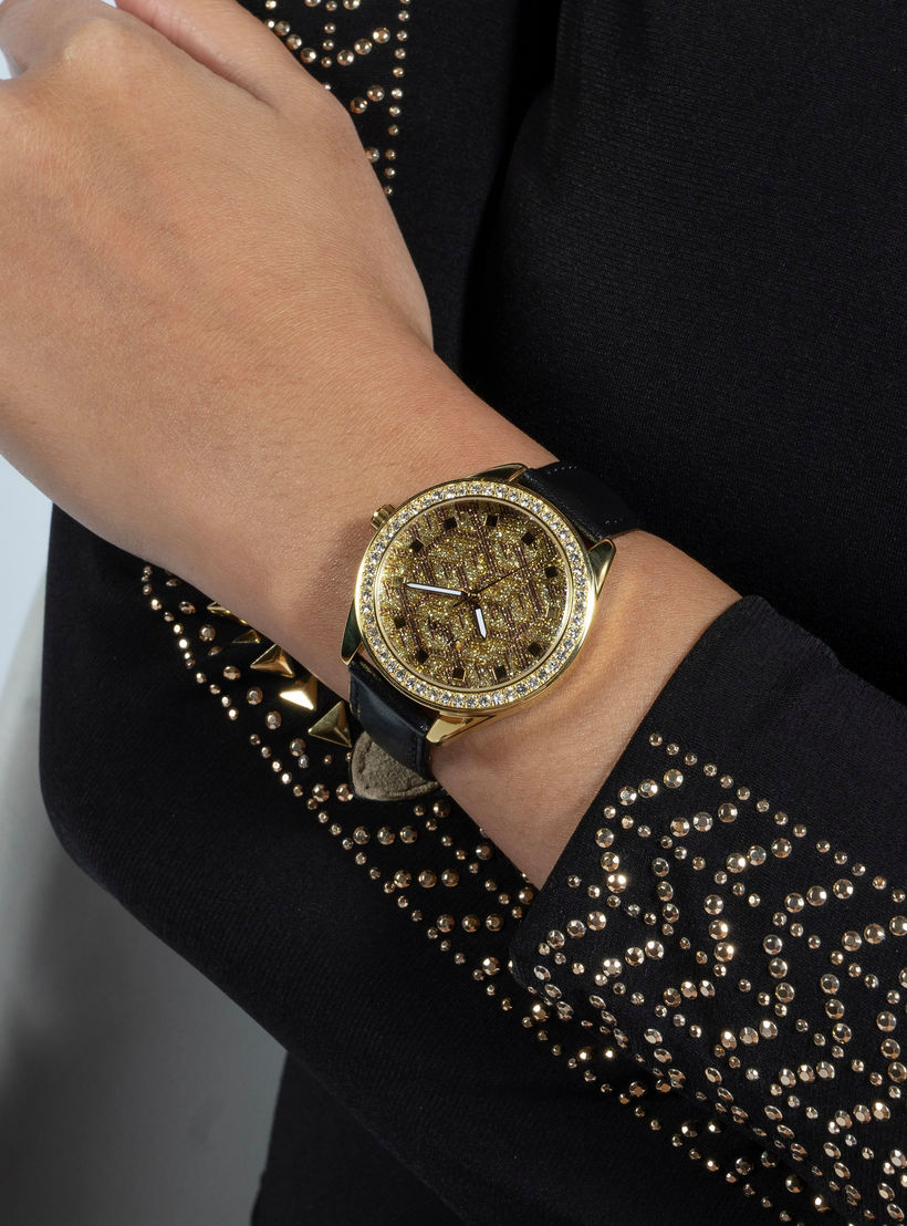 Guess Women's Gold Analog Leather Strap Watch | GW0608L2-women-watchesandjewellery-watches-image-5