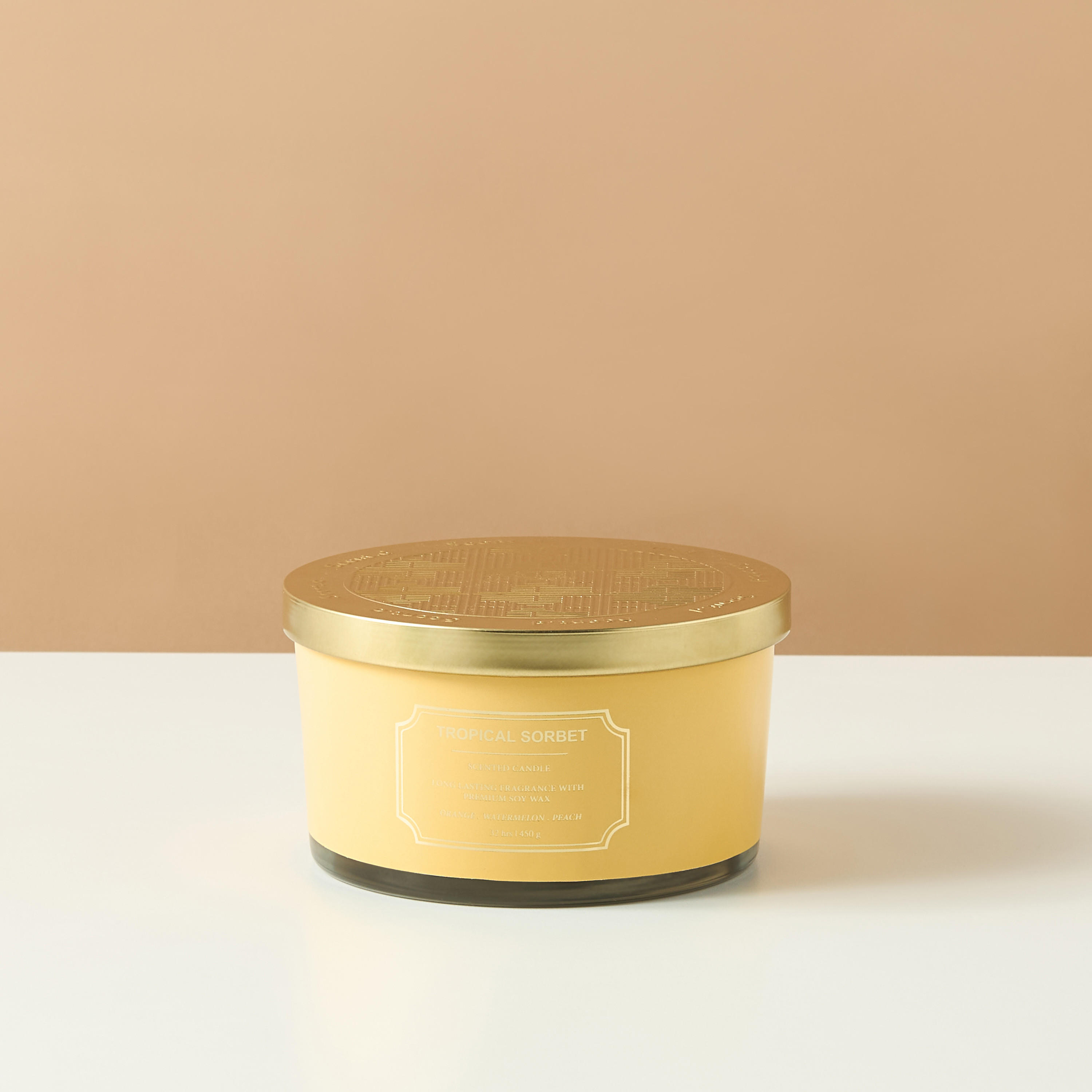 Scent.d Tropical Sorbet 3-wick Candle - 9 cms-household-homefragrance-candles-image-2