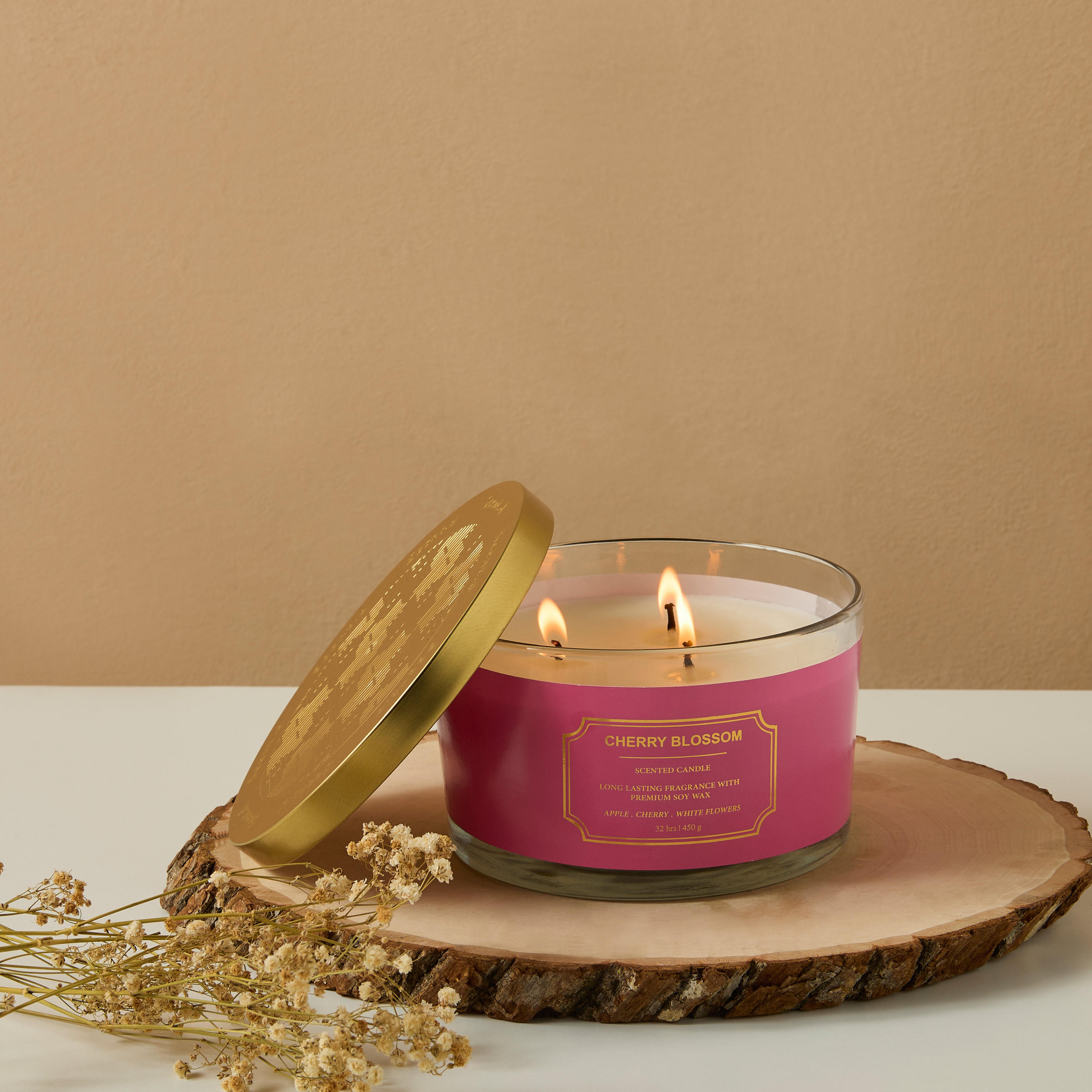 Scent.d Cherry Blossom Scented Jar Candle - 16 oz-household-homefragrance-candles-image-1