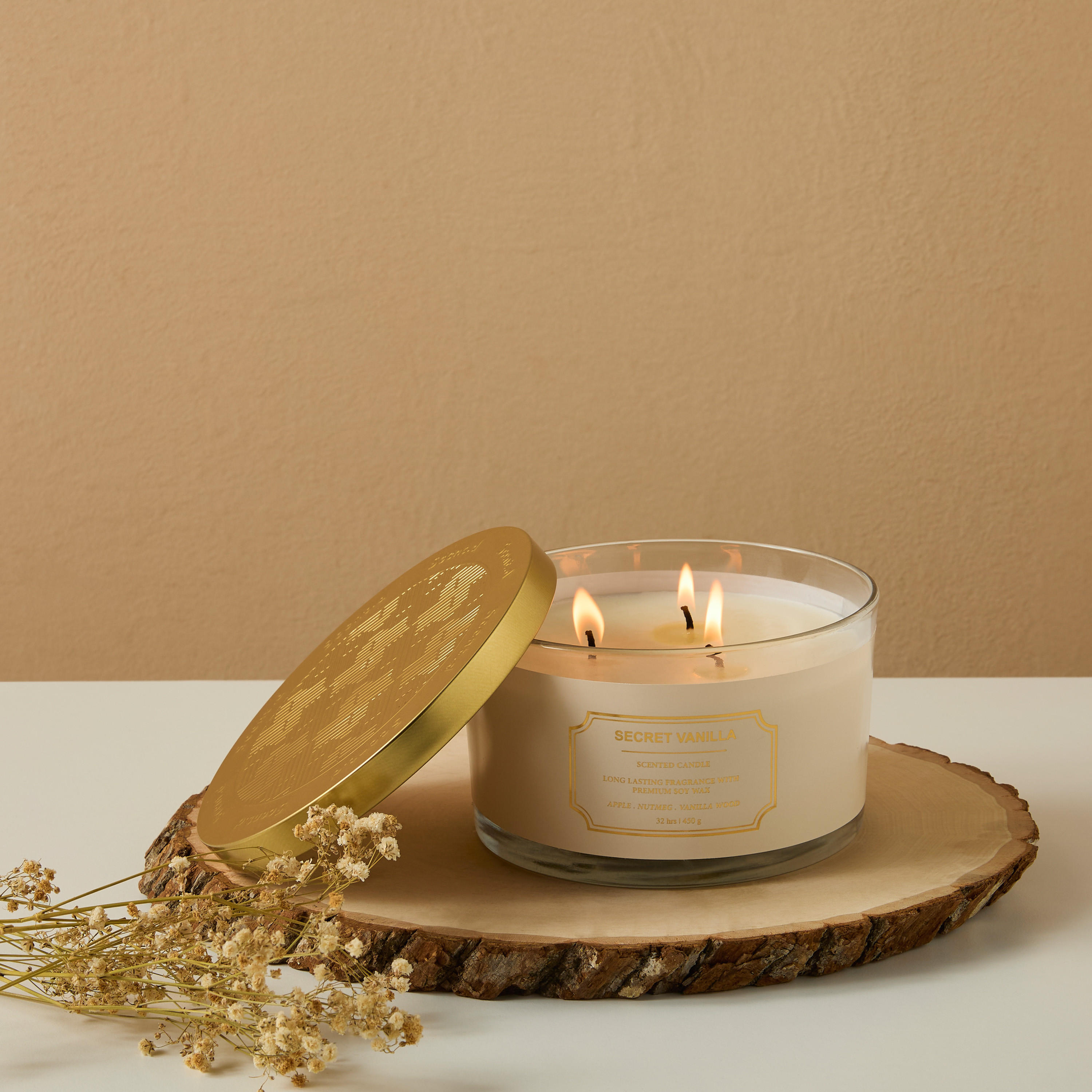 Scent.d Secret Vanilla 3-Wick Candle - 32 h-household-homefragrance-candles-image-1
