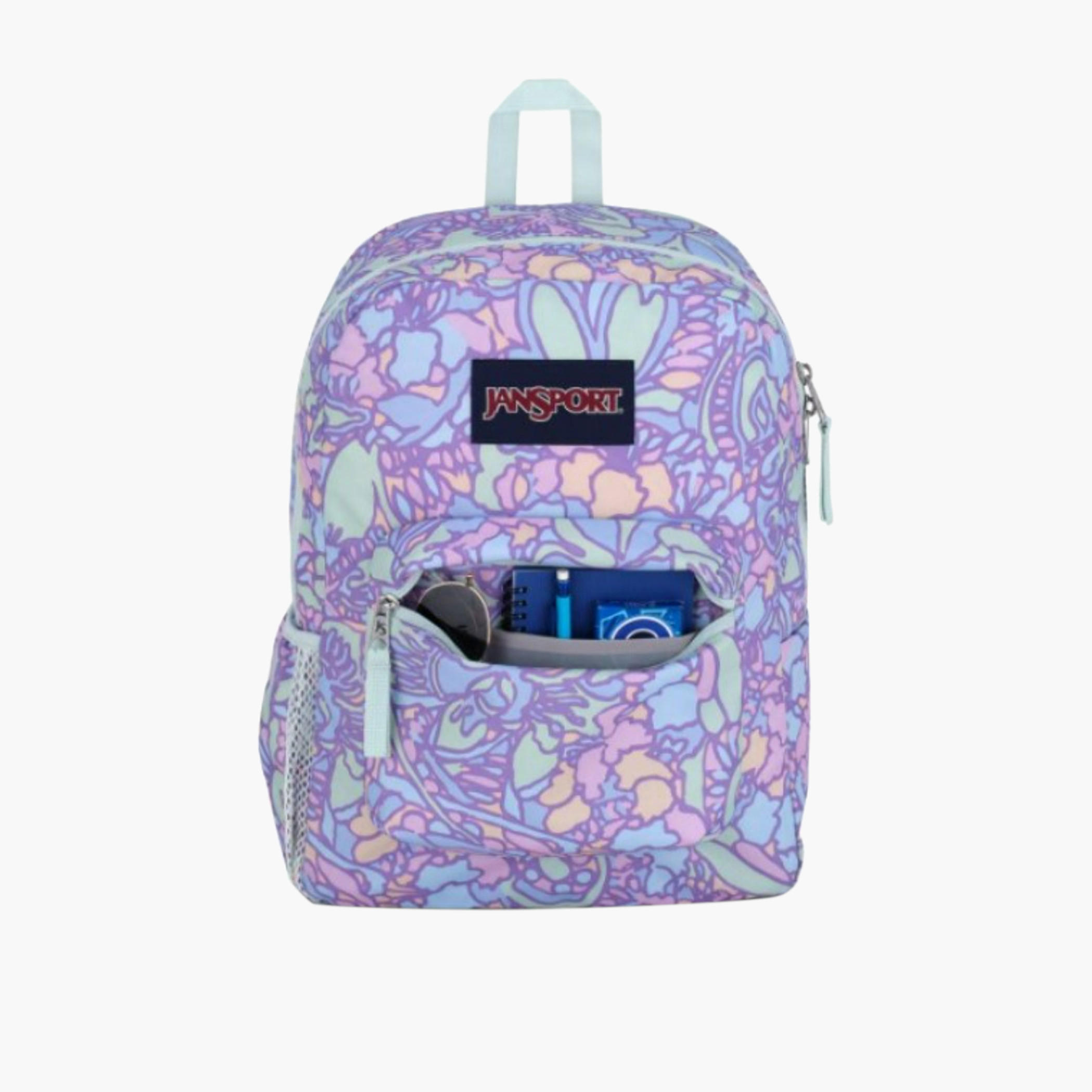 Jansport Floral Print Backpack with Adjustable Straps and Zip Closure - 60.02x39.7x45.72 cms-cpkids-backtoschool-schoolbagsandbackpacks-backpacks-image-4