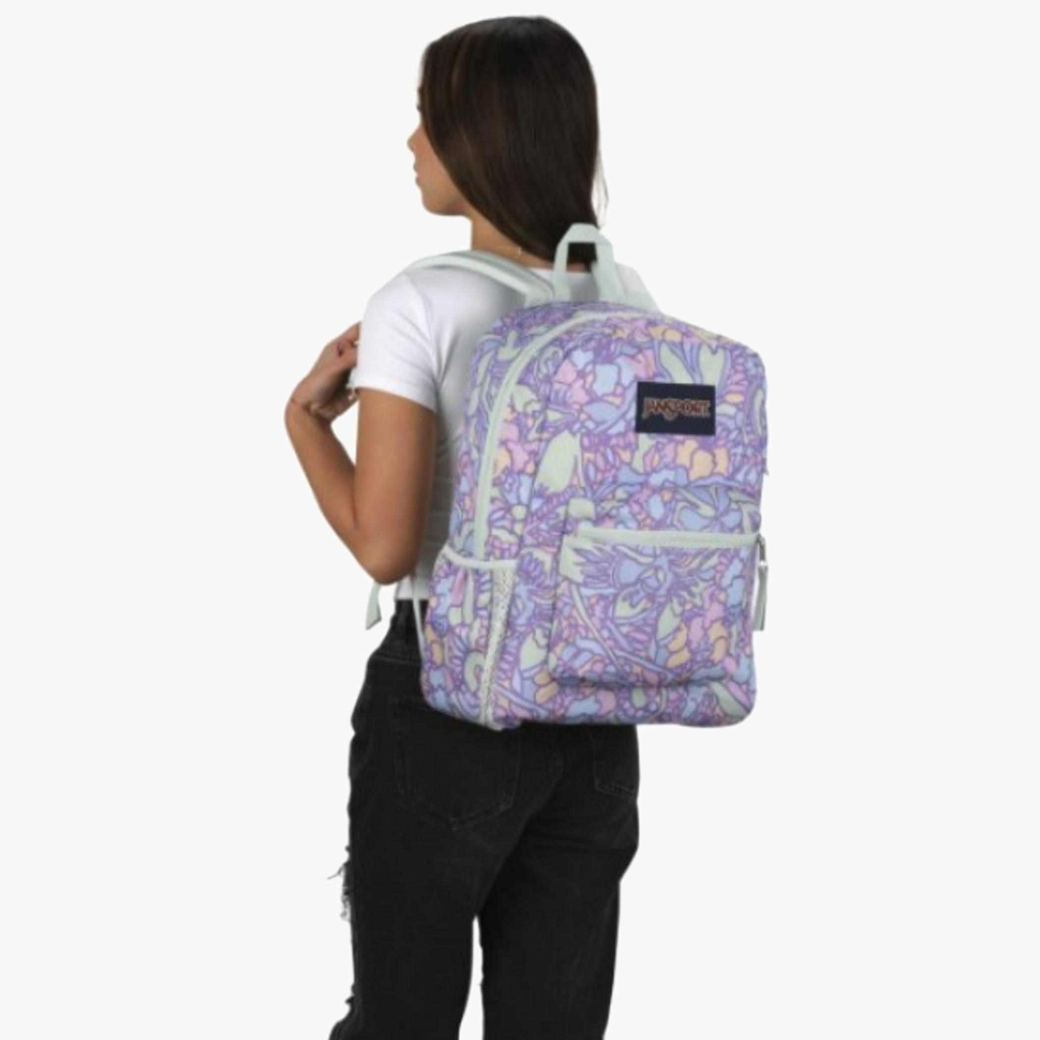 Jansport Floral Print Backpack with Adjustable Straps and Zip Closure - 60.02x39.7x45.72 cms-cpkids-backtoschool-schoolbagsandbackpacks-backpacks-image-7