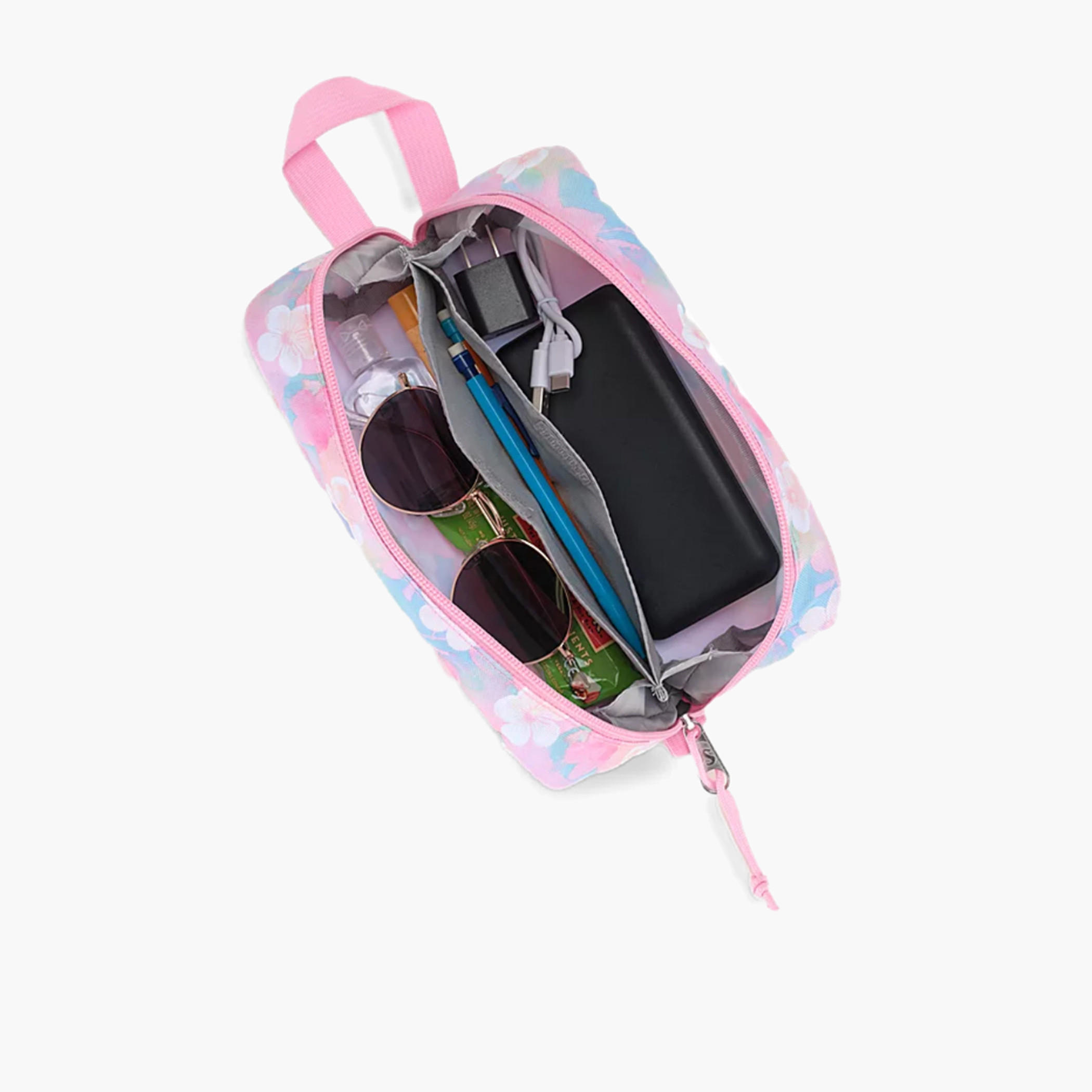 Jansport Floral Print Pencil Pouch with Zip Closure-school-stationery-pencilcases-image-3