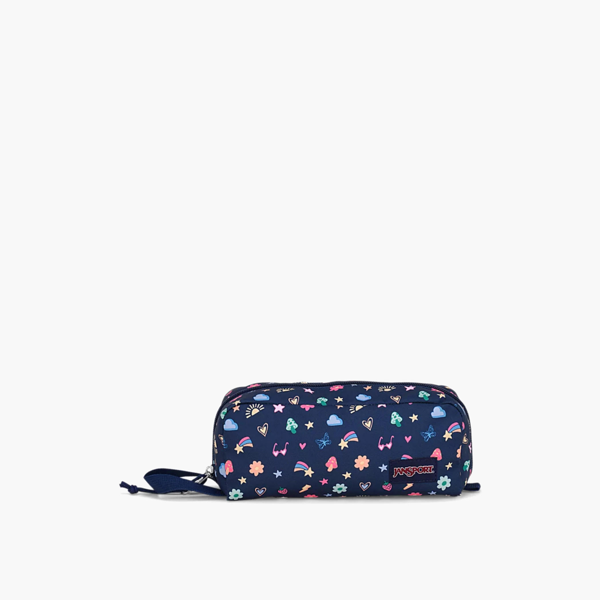 Jansport Printed Pencil Pouch with Zip Closure-school-stationery-pencilcases-image-1