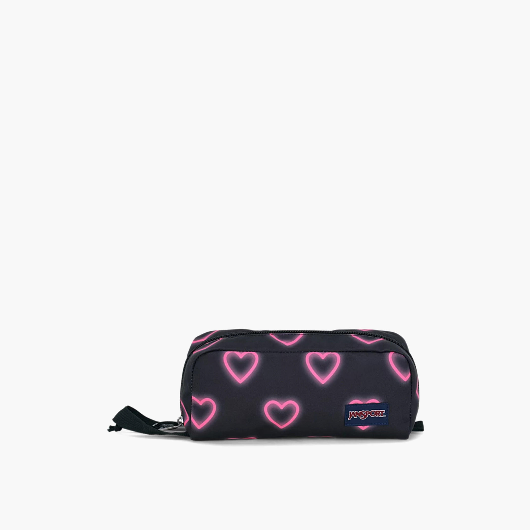 Jansport Heart Print Pencil Pouch with Zip Closure-school-stationery-pencilcases-image-1