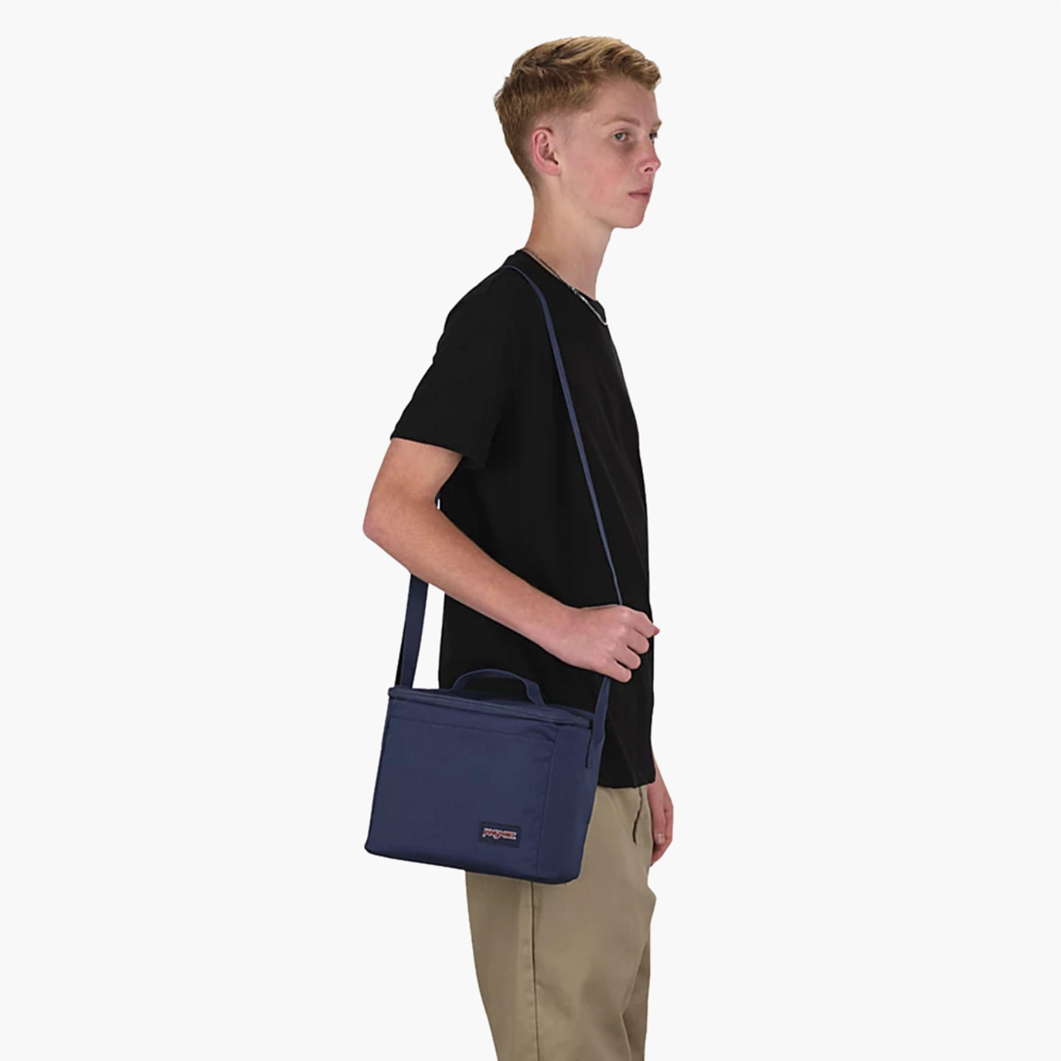 Jansport Solid Insulated Lunch Bag with Adjustable Strap and Zip Closure-school-lunchessentials-lunchbags-image-7