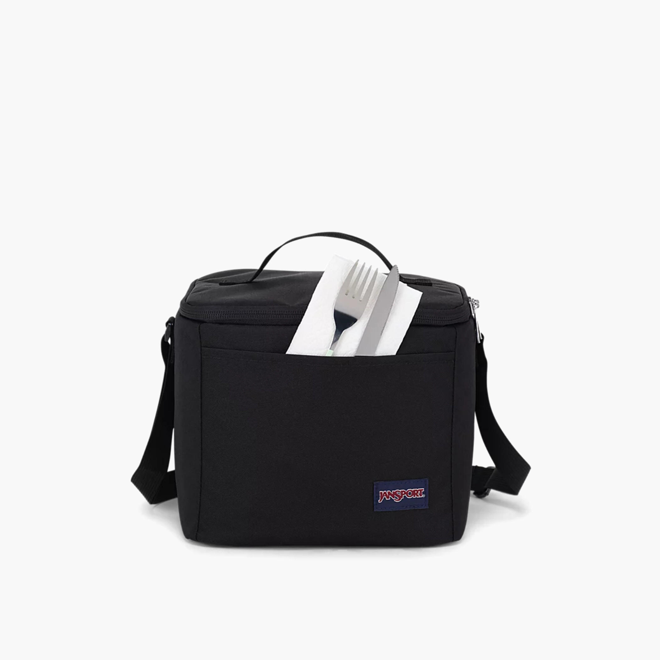 Jansport Solid Insulated Lunch Bag with Adjustable Strap and Zip Closure-school-lunchessentials-lunchbags-image-4