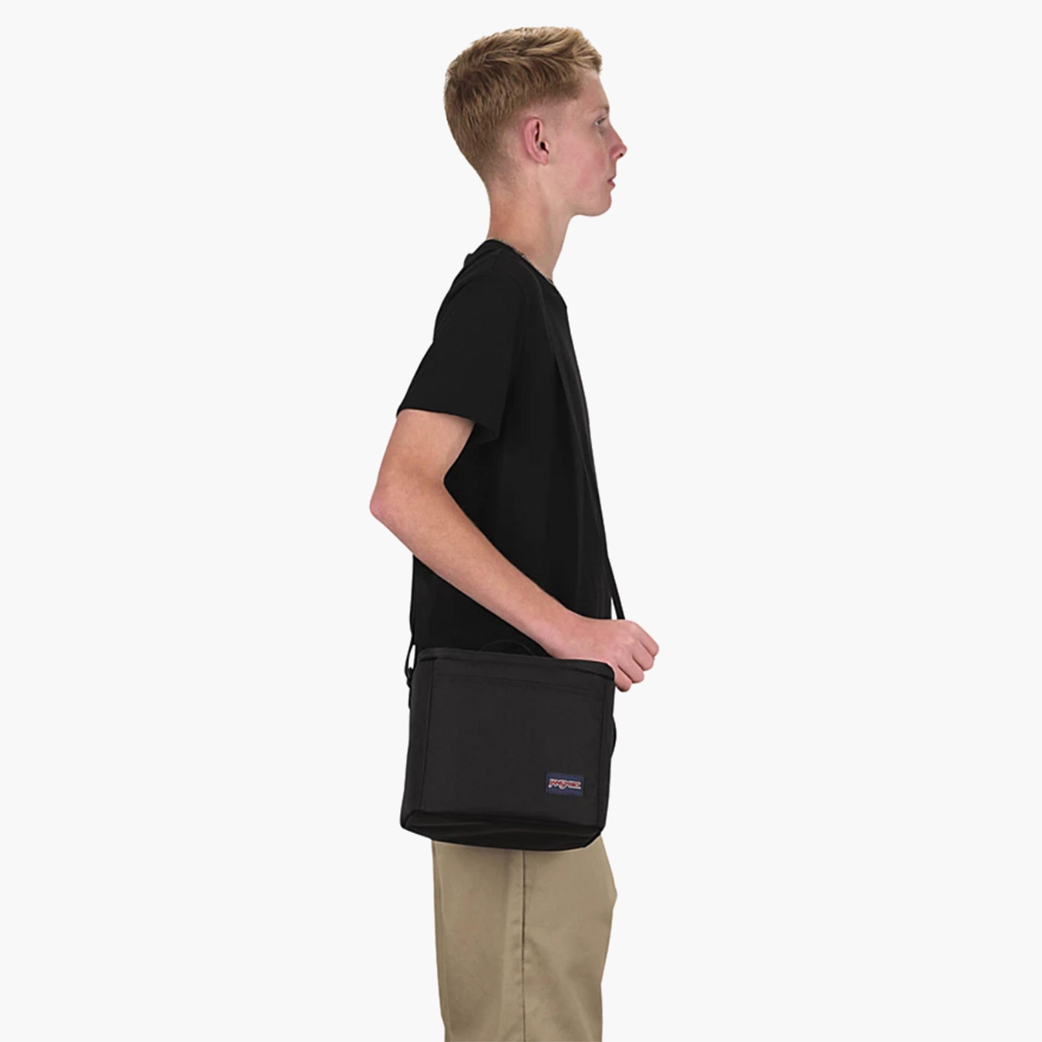 Jansport Solid Insulated Lunch Bag with Adjustable Strap and Zip Closure-school-lunchessentials-lunchbags-image-7