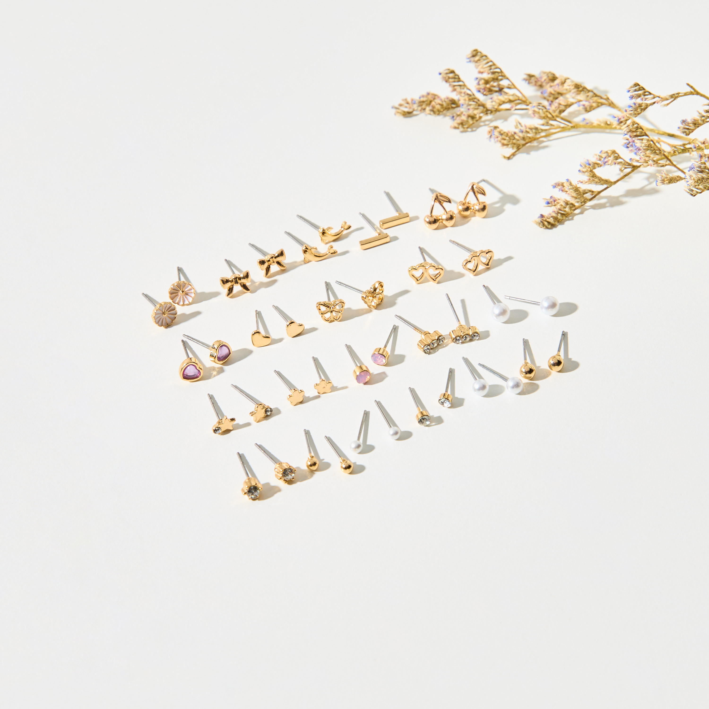 Assorted Earrings with Pushback Closure - Set of 20-women-watchesandjewellery-jewellery-earrings-image-1