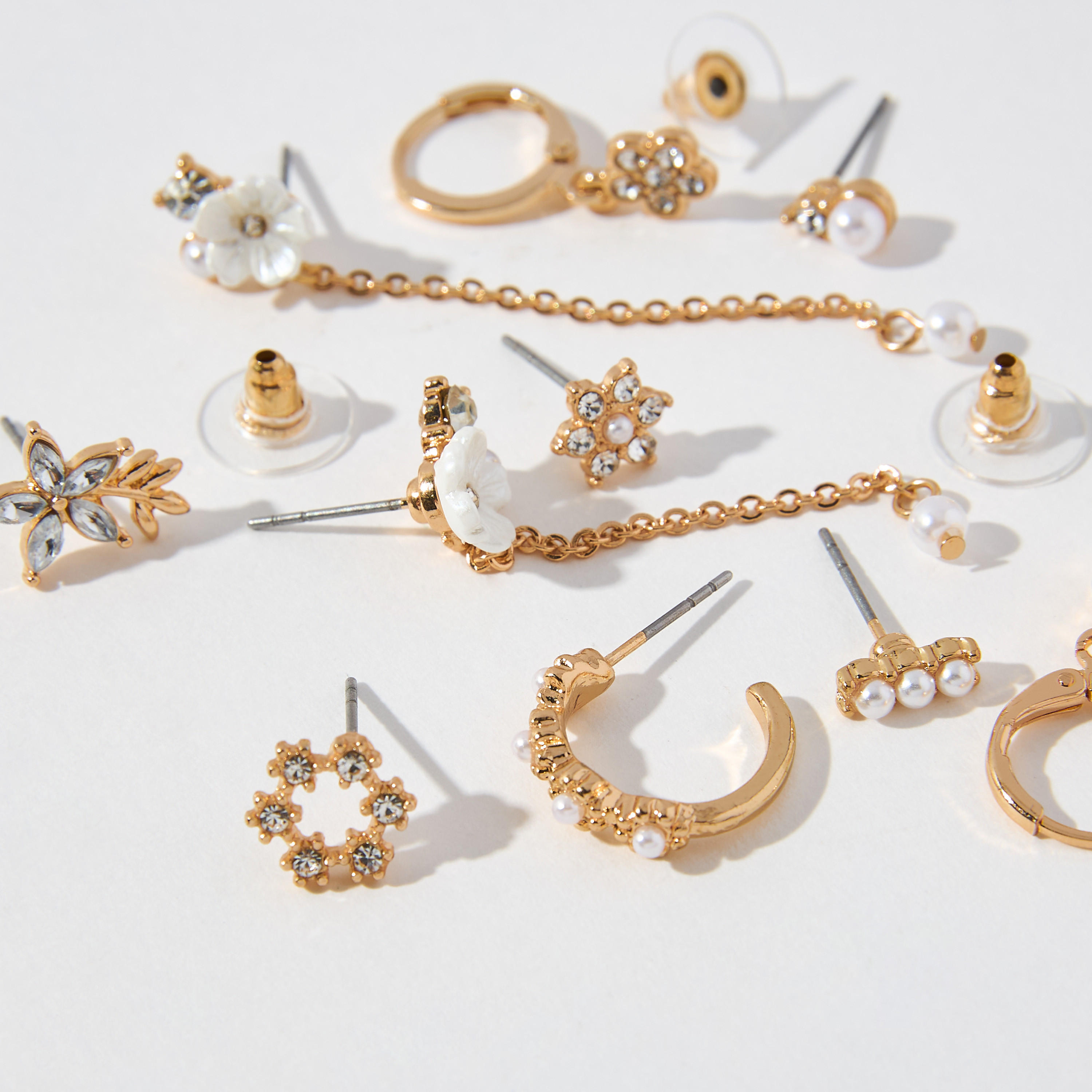 Assorted Earrings with Pushback Closure - Set of 9-women-watchesandjewellery-jewellery-earrings-image-2