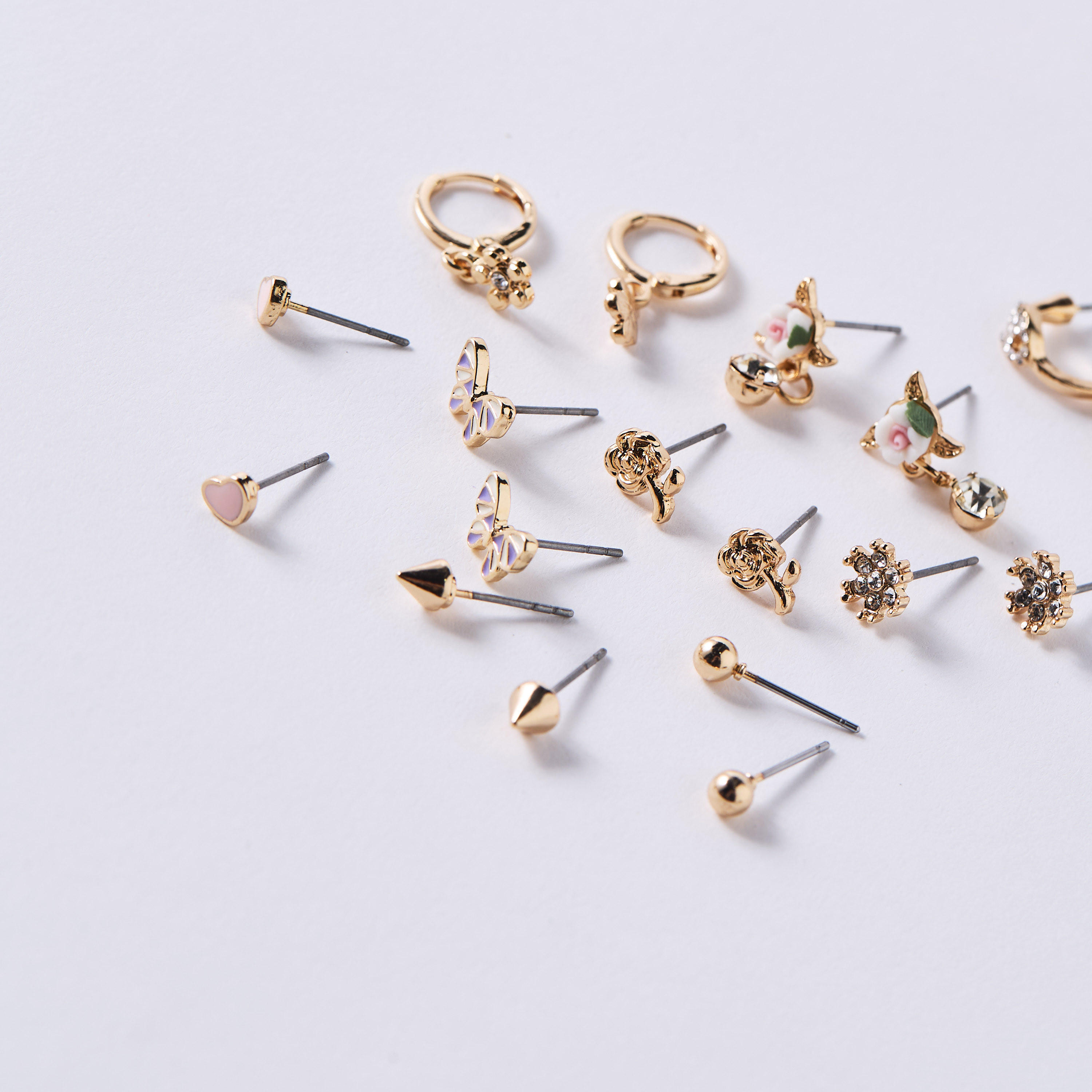 Assorted Earrings with Pushback Closure - Set of 9-women-watchesandjewellery-jewellery-earrings-image-3