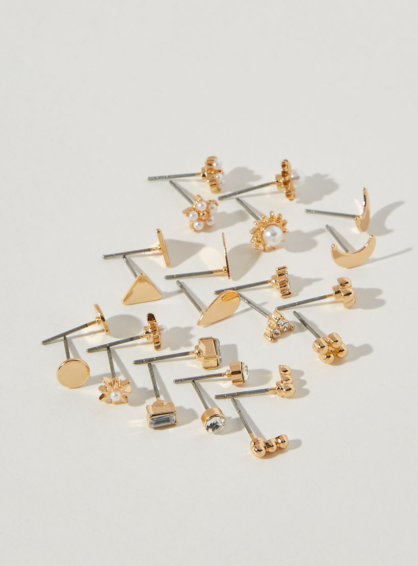 طقم حلقان 12 زوج متنوعة بمكبس إغلاق خلفي-women-watchesandjewellery-jewellery-earrings-image-2
