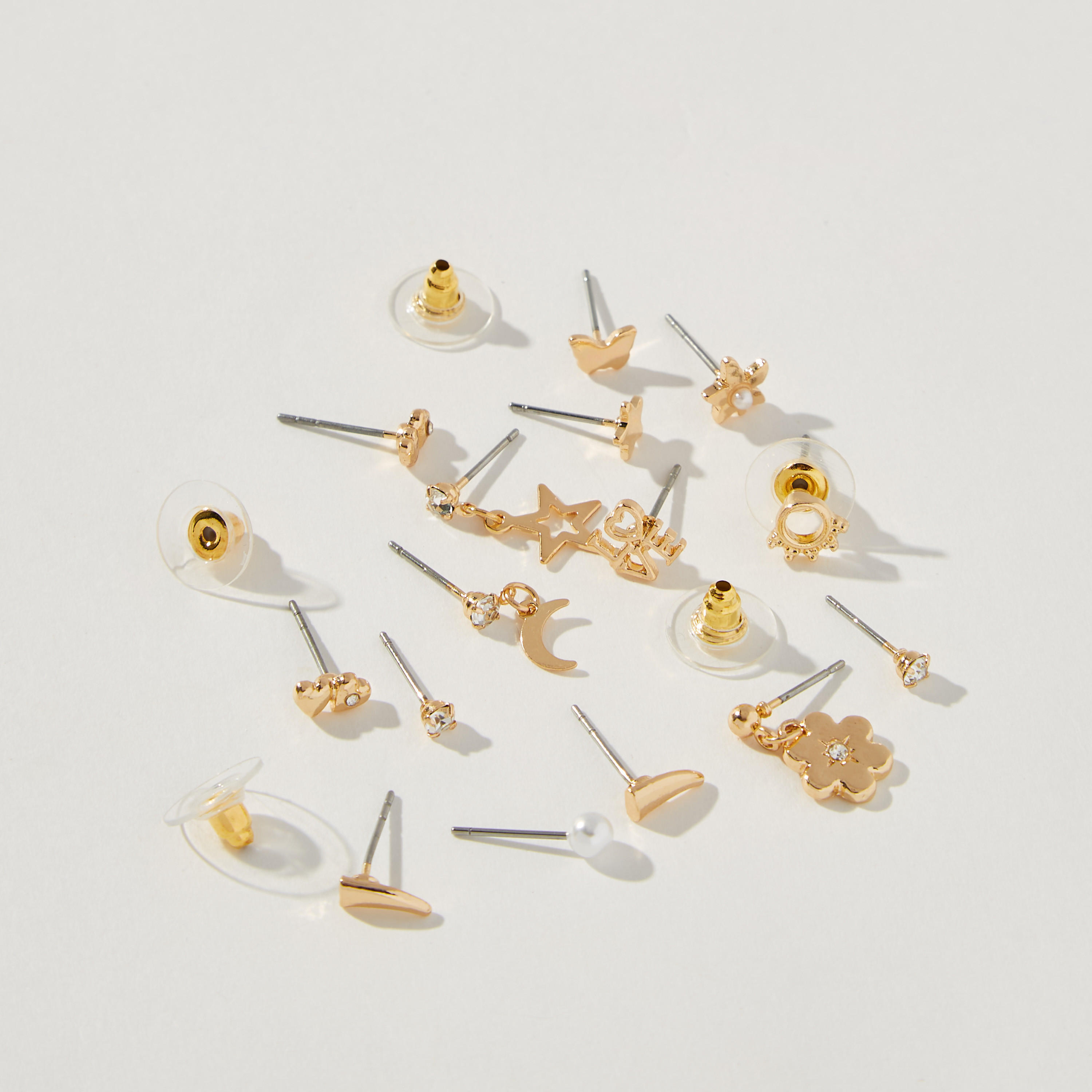 Assorted Earrings with Pushback Closure - Set of 12-women-watchesandjewellery-jewellery-earrings-image-3