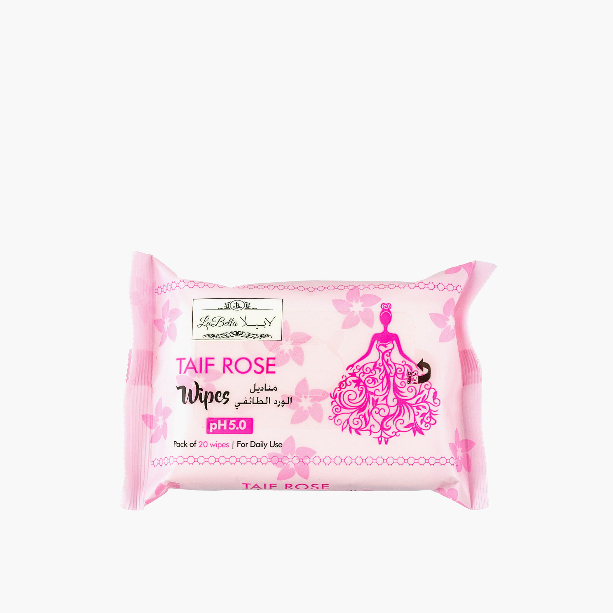 Labella Taif Rose Wipes - 20 Sheets-beautyandpersonalcare-skin-cleansers-facewashandcleansers-image-3