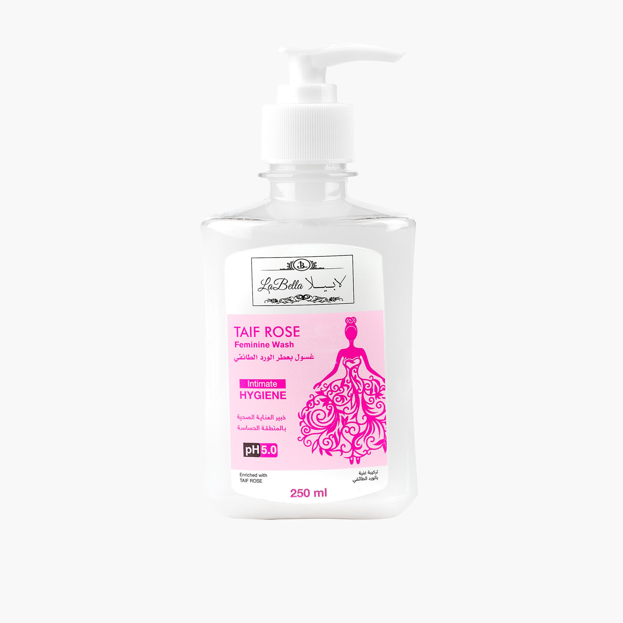 غسول بعطر الورد الطائفي للمنطقة الحساسة من لابيلا- 250 مل-beautyandpersonalcare-bathandbody-hygieneessentials-image-1