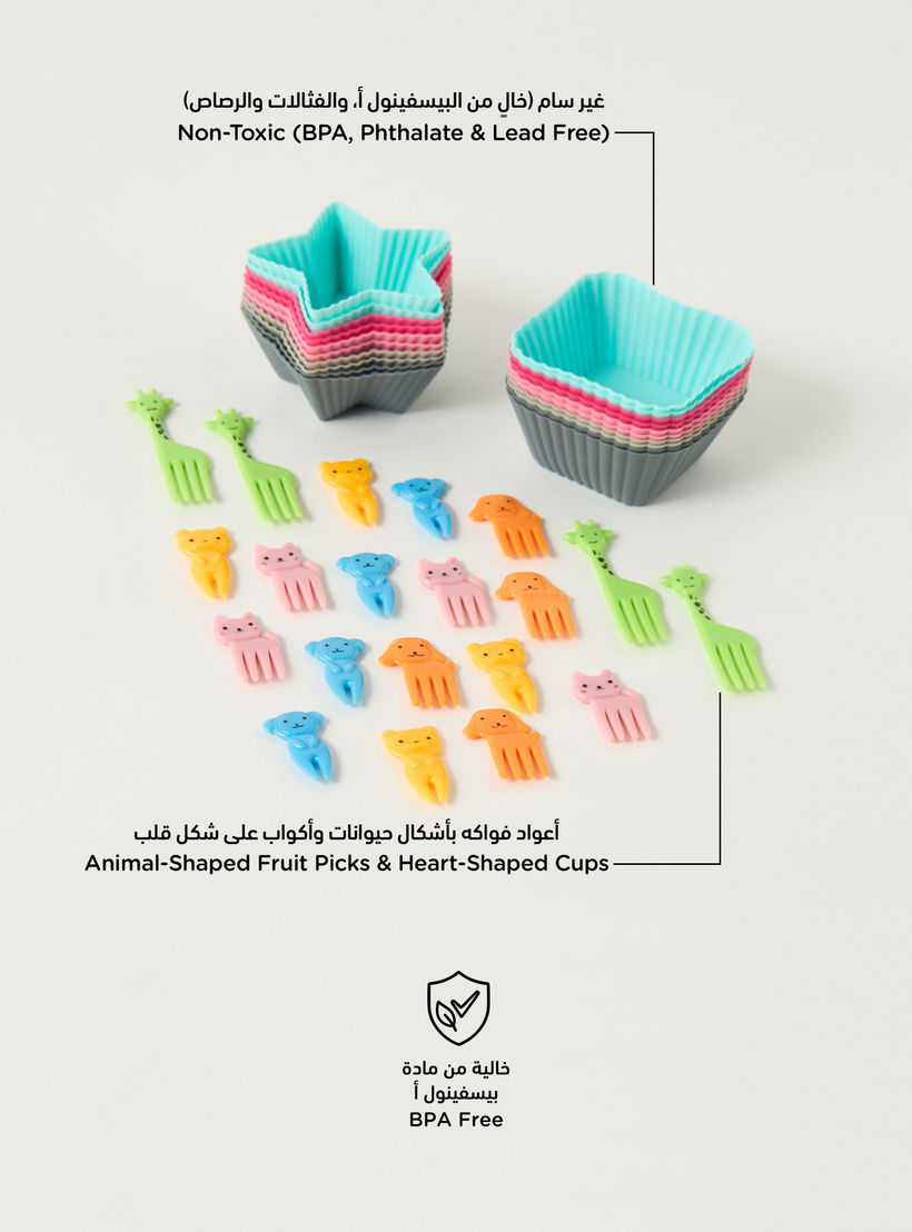 Manna 40-Piece Silicone Cup and Pick Set-household-kitchen-kitchentoolsandutensils-image-2