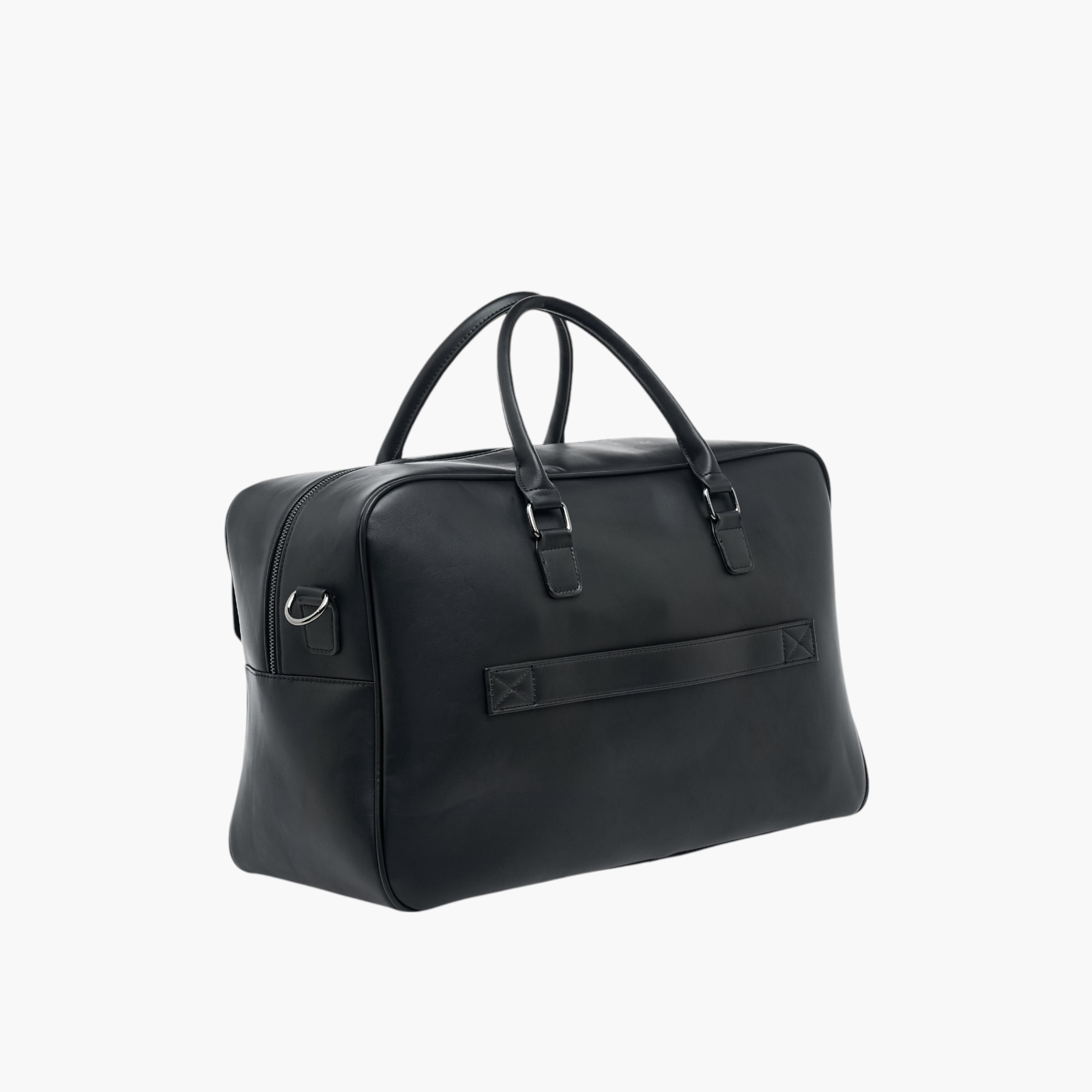 Duchini Solid Duffel Bag with Detachable Strap and Zip Closure-travel-luggagesandbags-dufflebags-image-3
