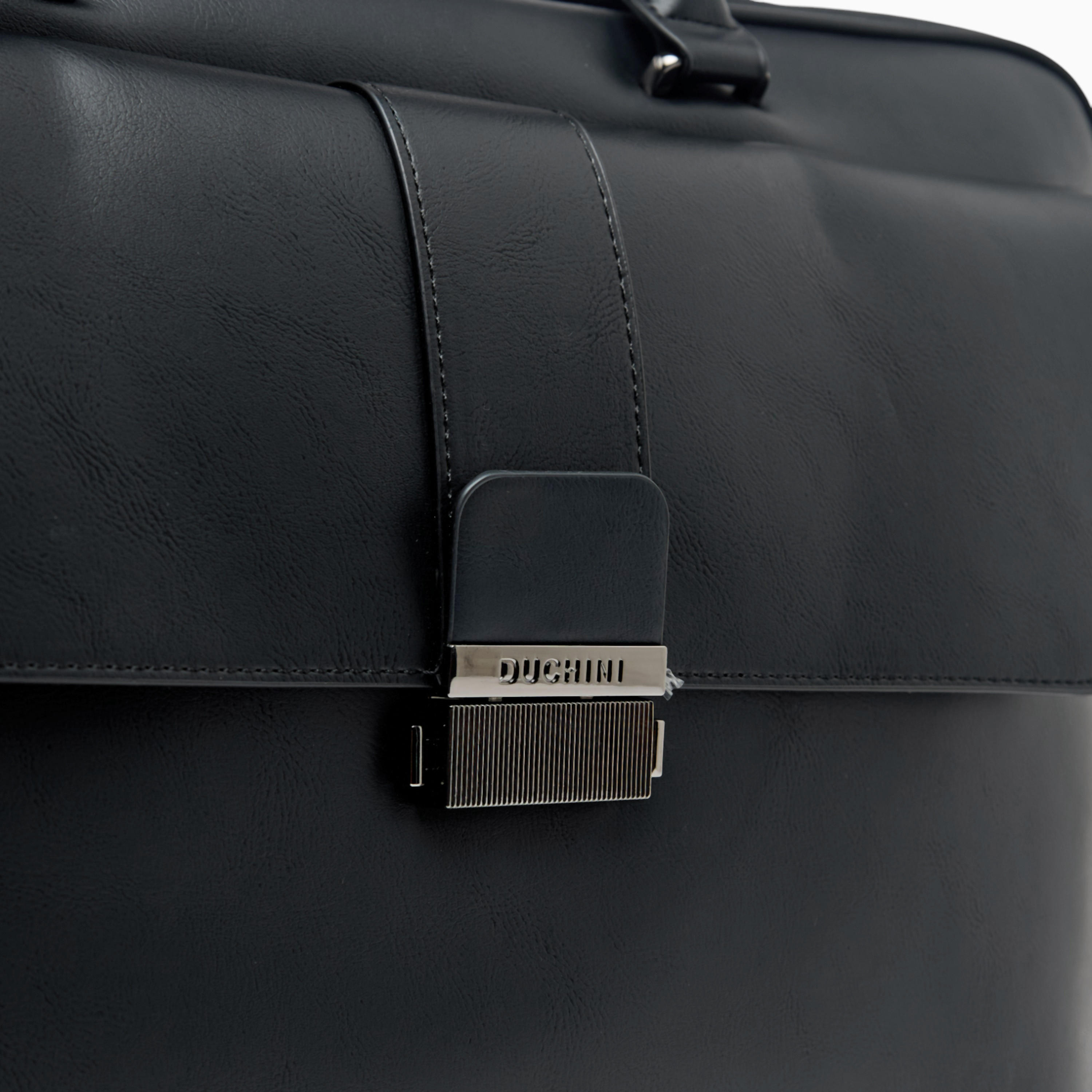 Duchini Solid Duffel Bag with Detachable Strap and Zip Closure-travel-luggagesandbags-dufflebags-image-12