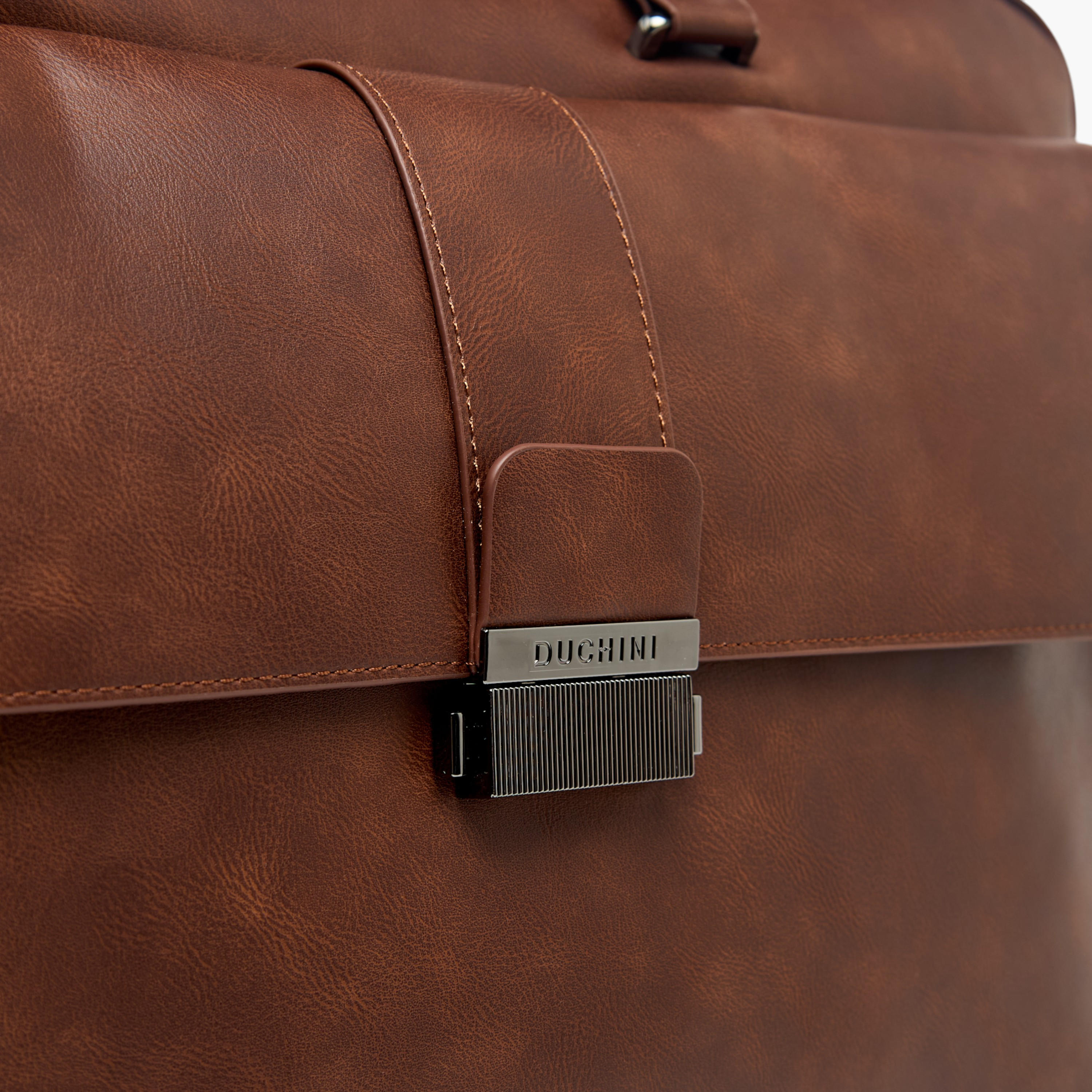 شنطة دافل سادة بحزام قابل للفصل وسحاب إغلاق من دوتشيني-travel-luggagesandbags-dufflebags-image-6
