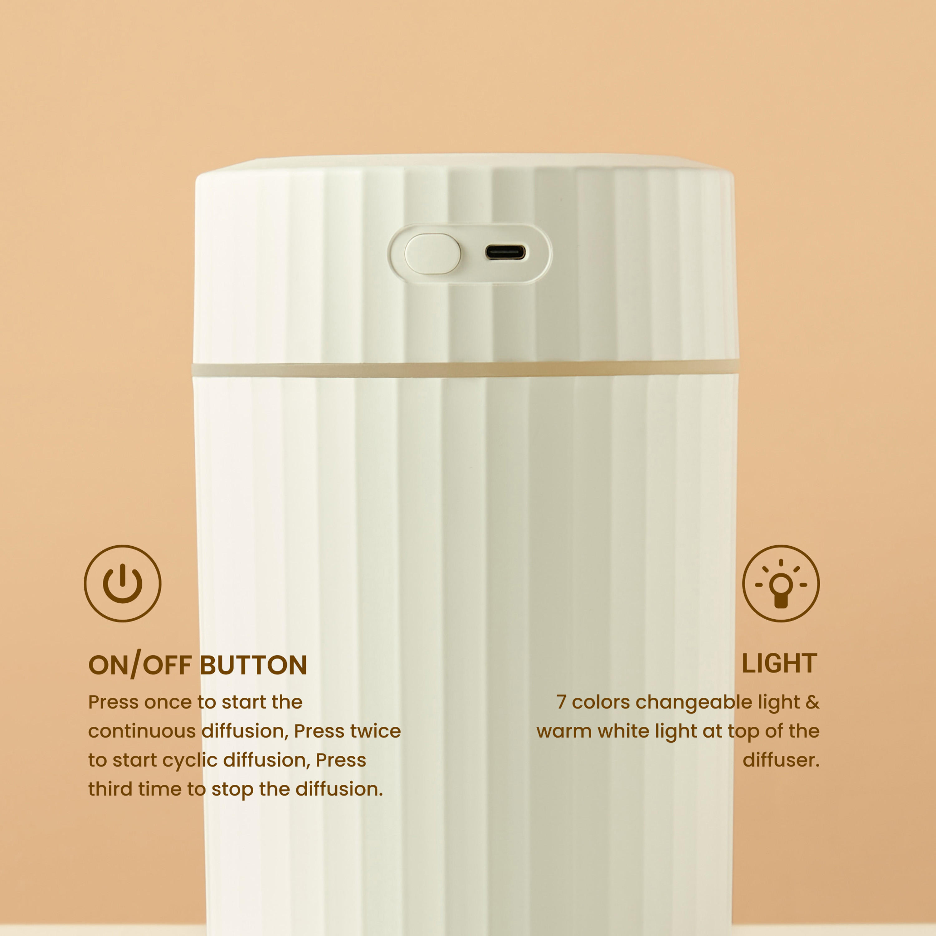 Layali USB Powered LED Humidifier - 2000 ml-household-homefragrance-airrevitalisersandhumidifiers-image-4