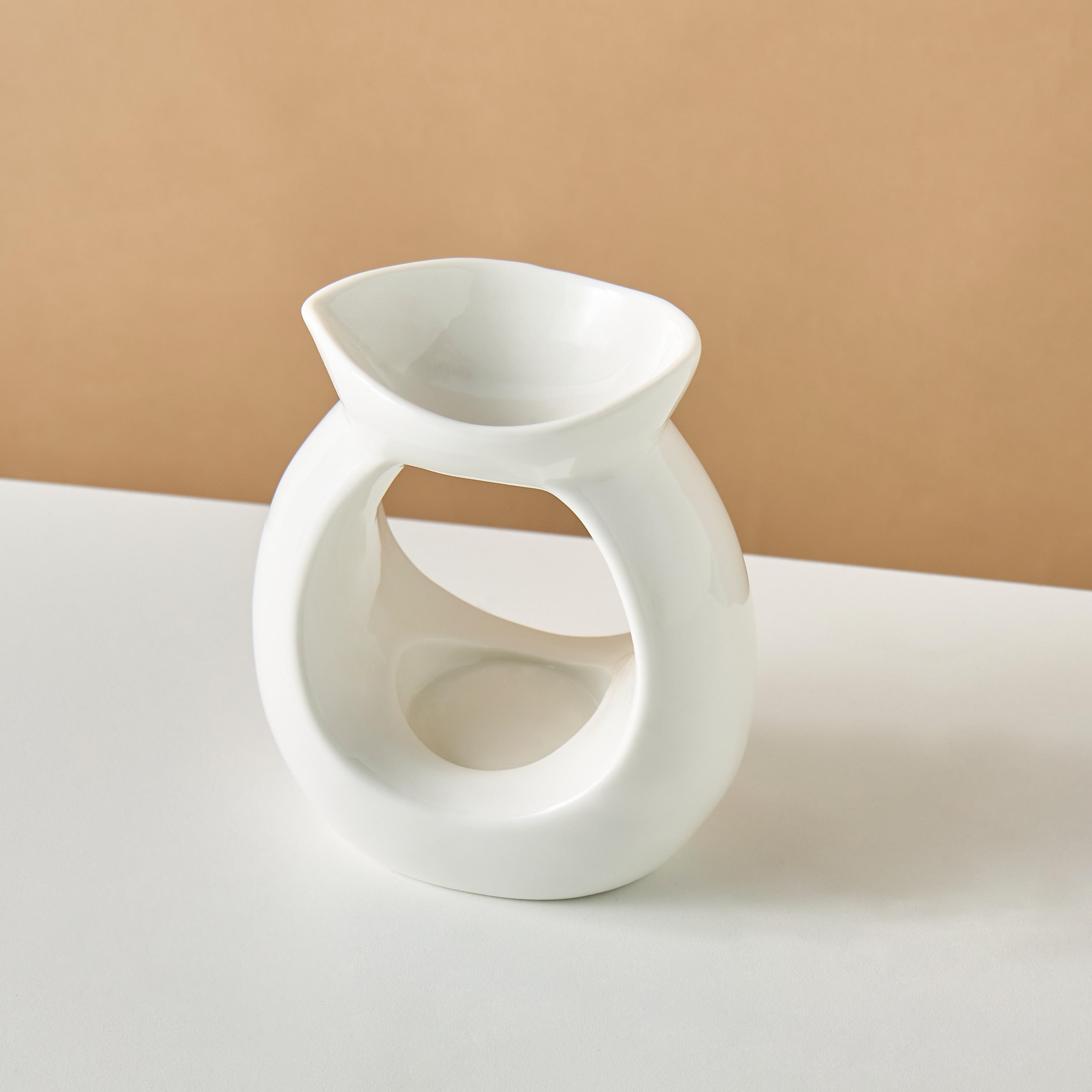 Orbital Ceramic Oil Burner - 11.5x7.5x13 cms-household-homefragrance-burners-image-3