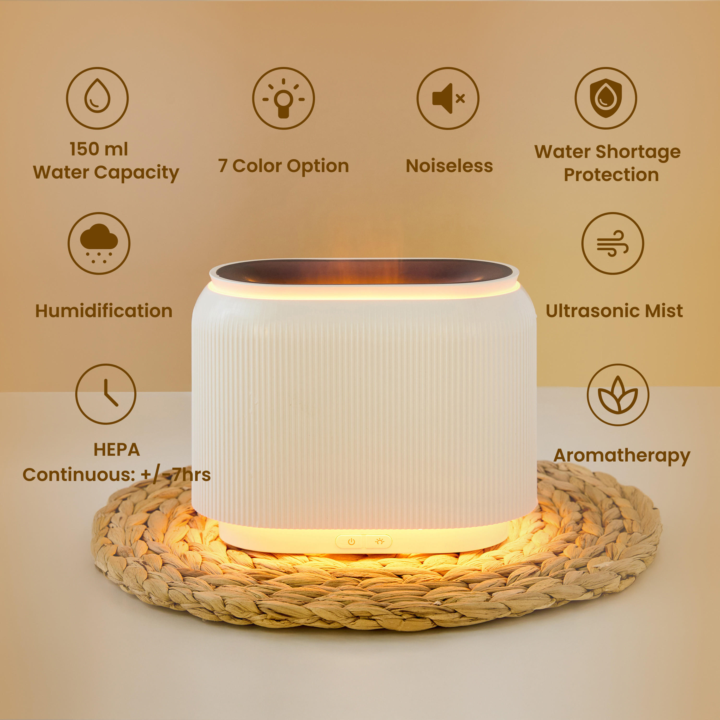Noor Electric Diffuser - 150 ml-household-homefragrance-airrevitalisersandhumidifiers-image-1
