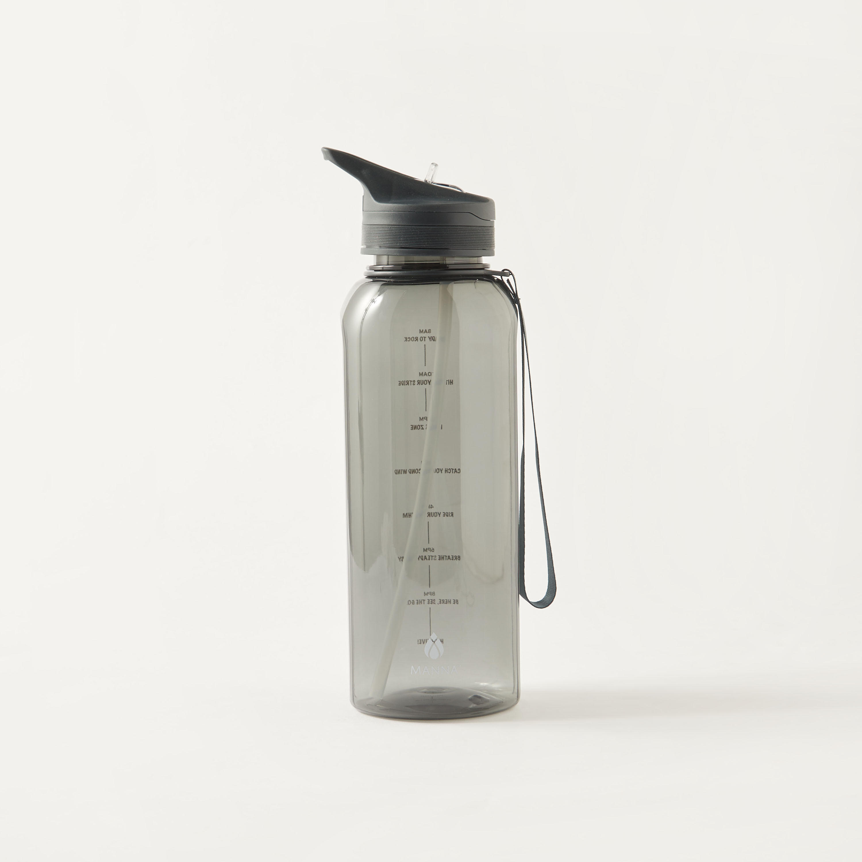 Slogan Detail Sipper Water Bottle with Time Marker - 1.4 L-school-waterbottles-image-1