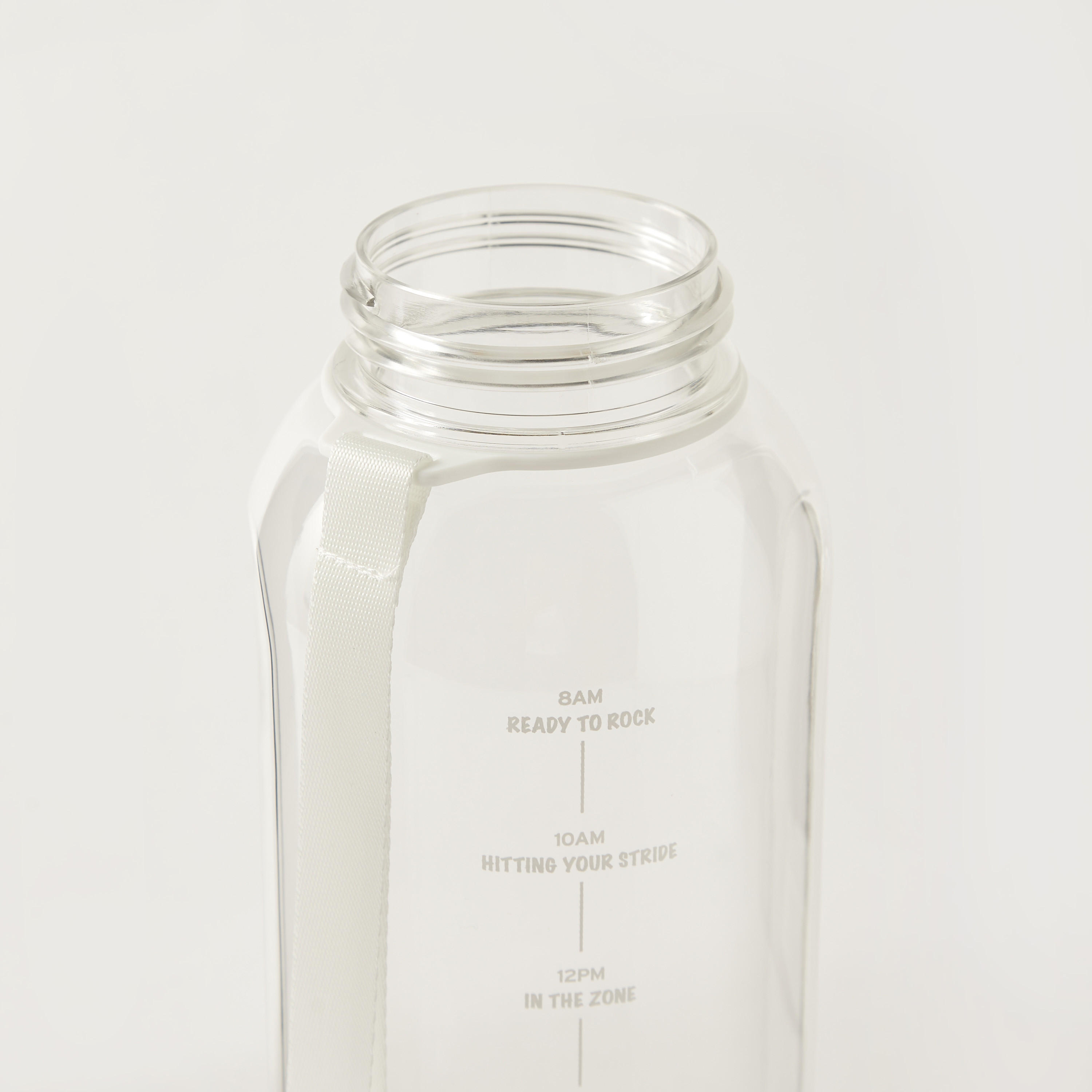 Slogan Detail Sipper Water Bottle with Time Marker - 1.4 L-school-waterbottles-image-5