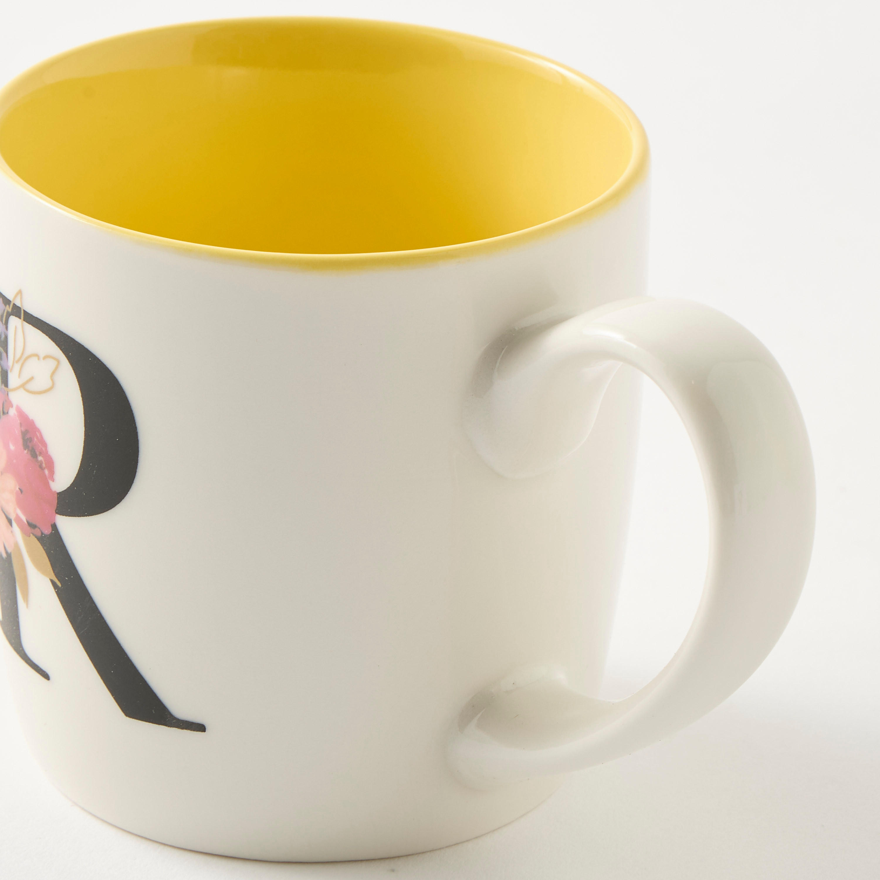 Floral Print Ceramic Mug with Initial A - 260 ml-household-dining-teaandcoffee-mugsandcups-image-3