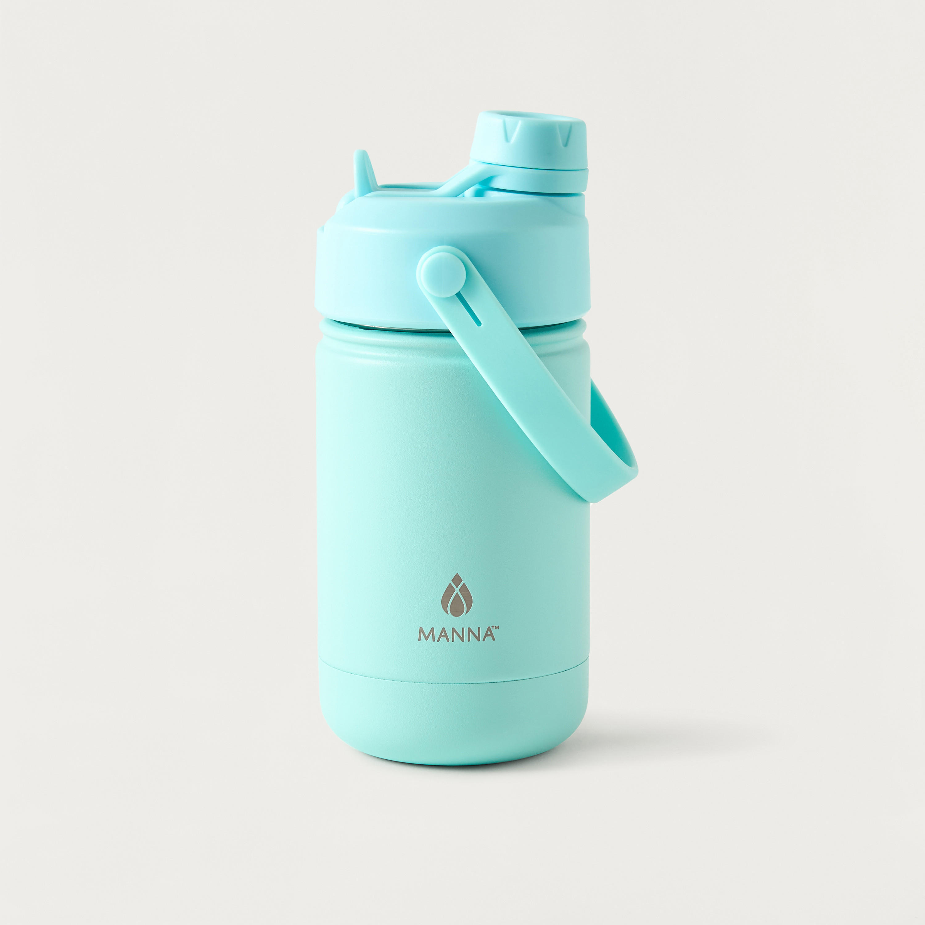 Solid Stainless Steel Sipper Water Bottle with Handle - 340 ml-school-waterbottles-image-1
