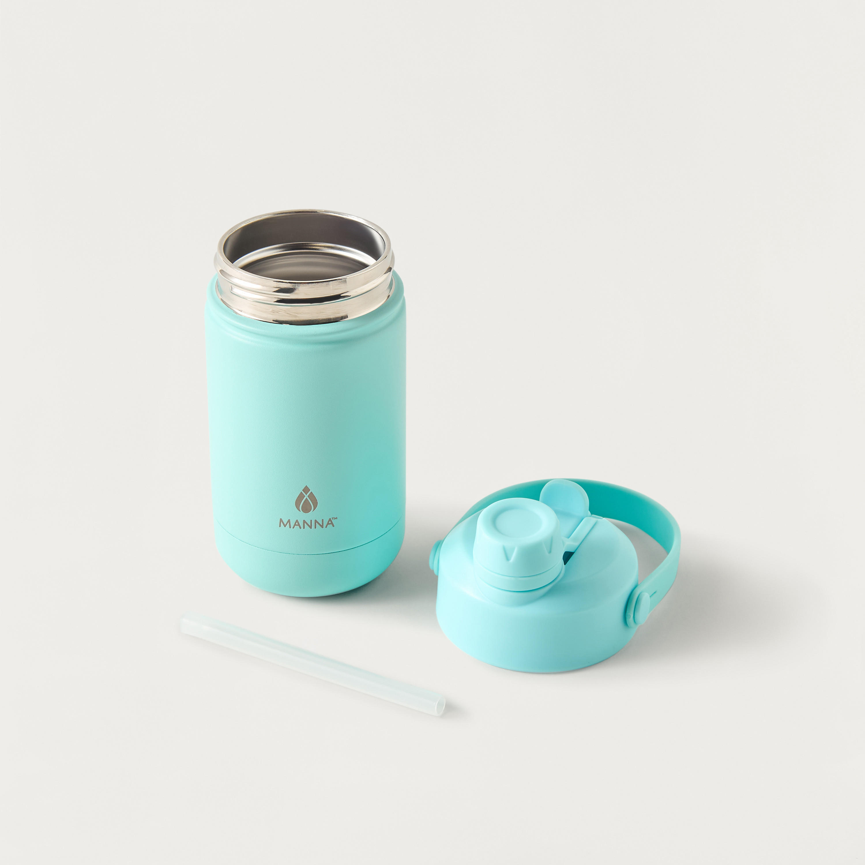 Solid Stainless Steel Sipper Water Bottle with Handle - 340 ml-school-waterbottles-image-2
