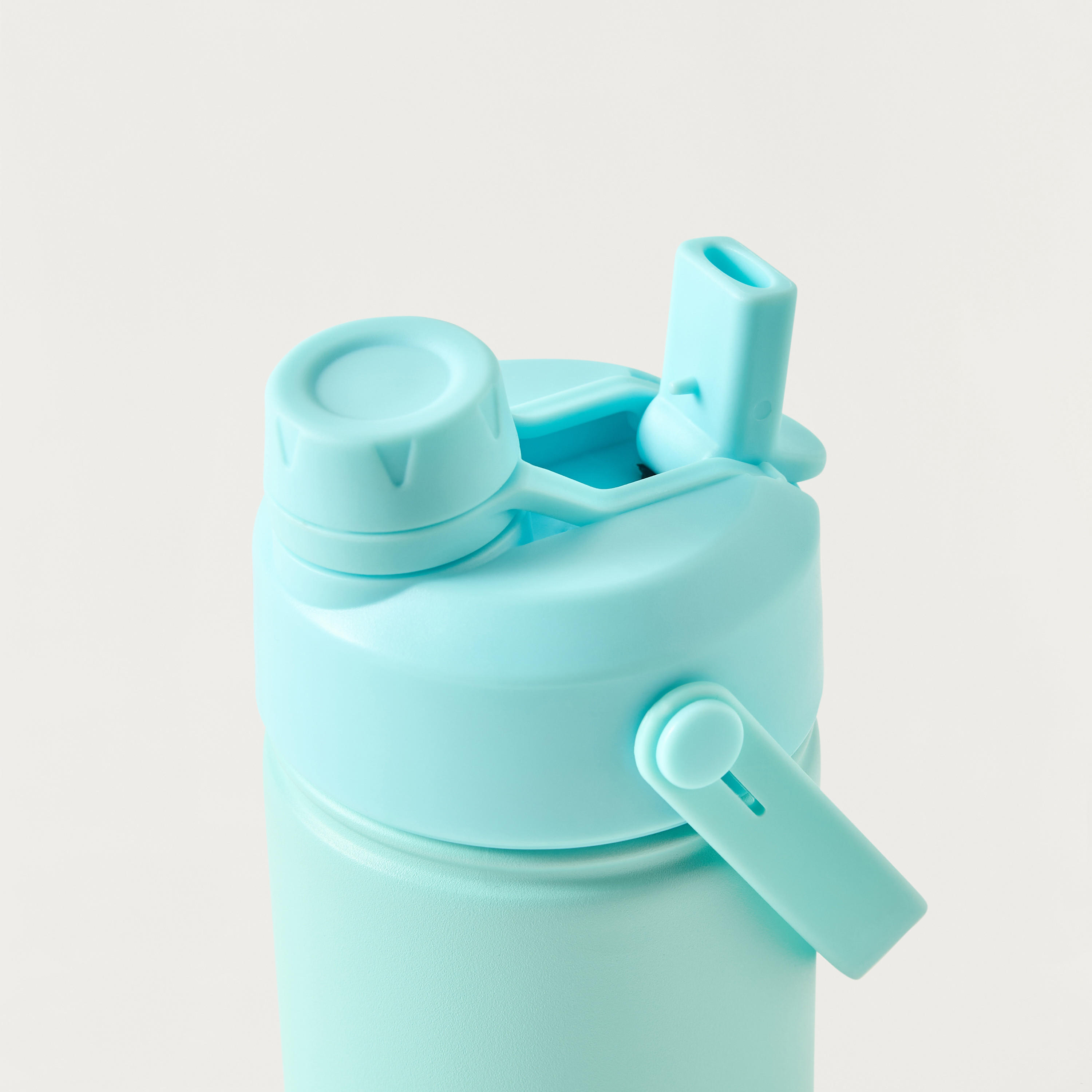 Solid Stainless Steel Sipper Water Bottle with Handle - 340 ml-school-waterbottles-image-3