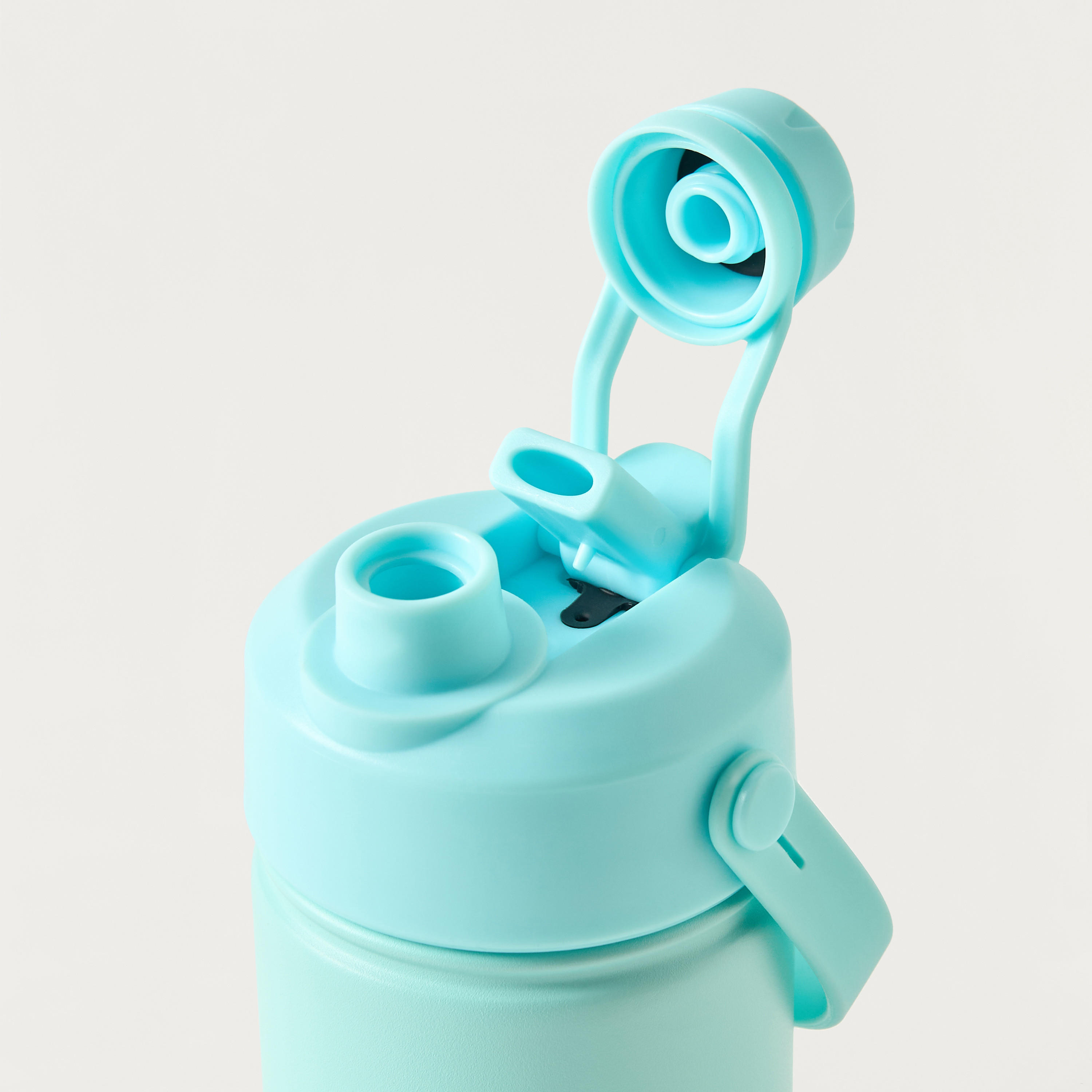 Solid Stainless Steel Sipper Water Bottle with Handle - 340 ml-school-waterbottles-image-4